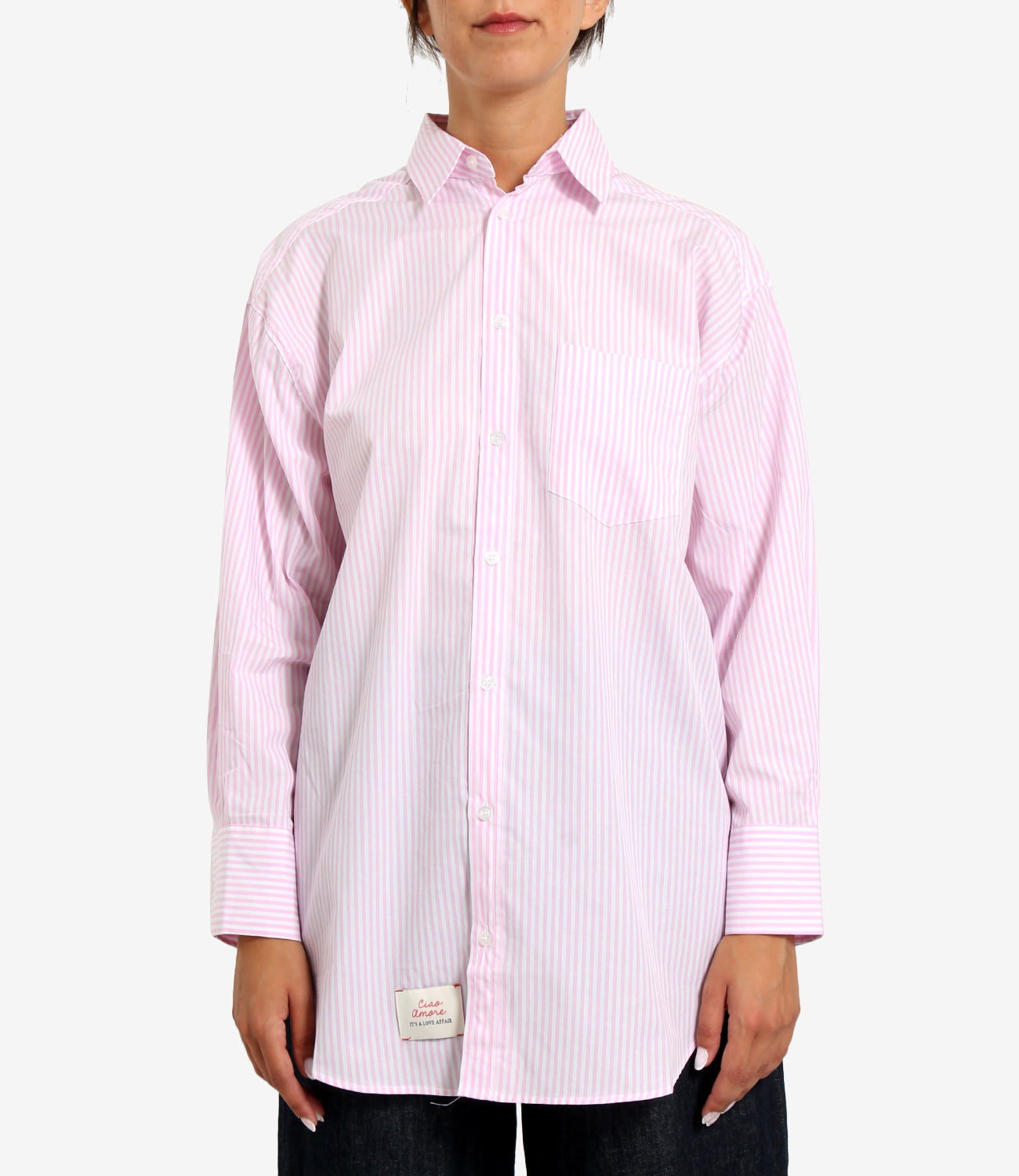 Giada Benincasa | Camicia Rosa Bianco