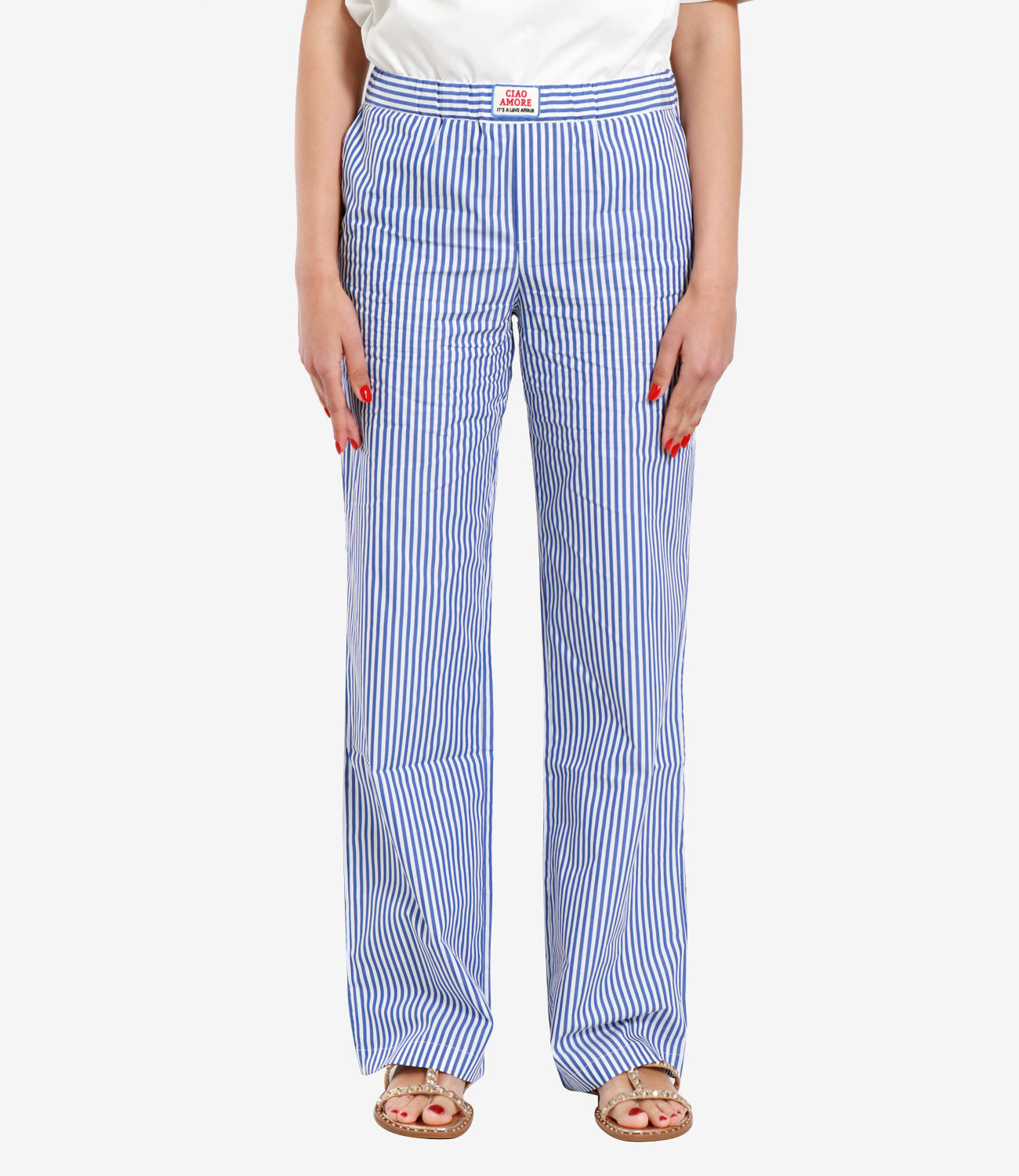 Giada Benincasa | Pantalone Azzurro Bianco