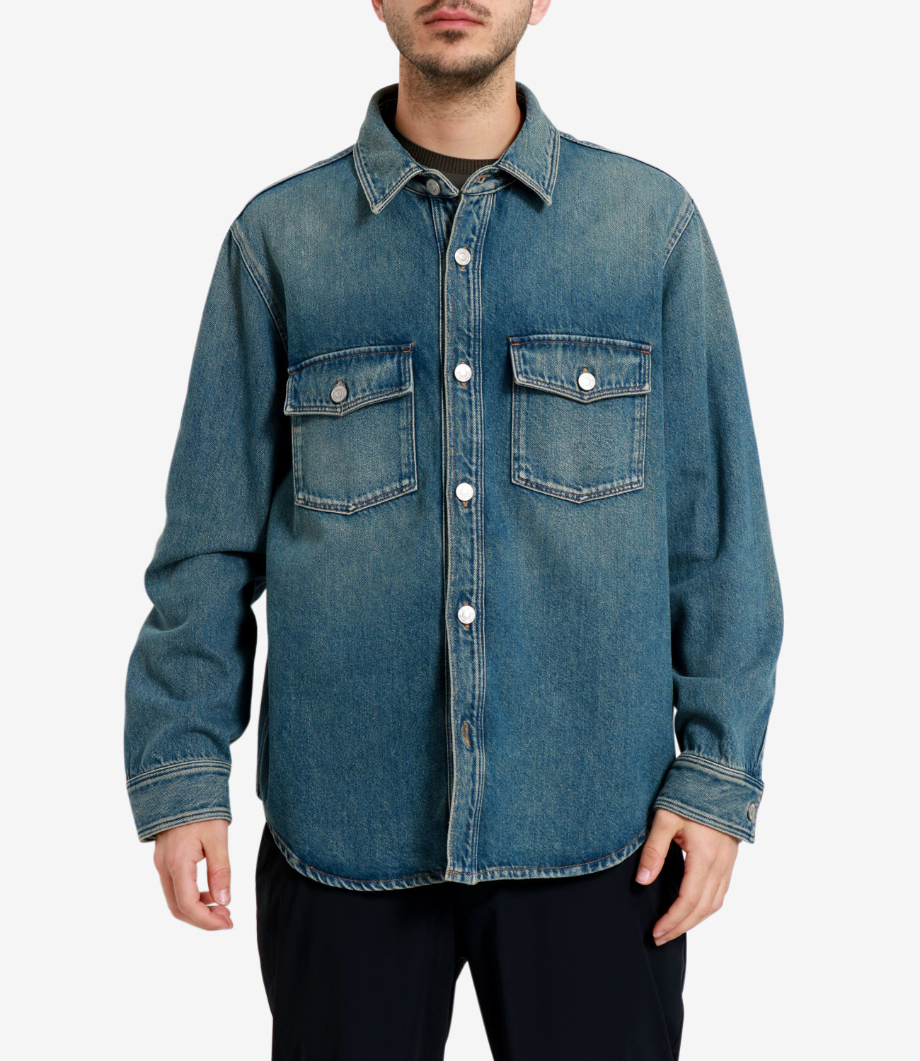 Grifoni | Camicia Denim blu