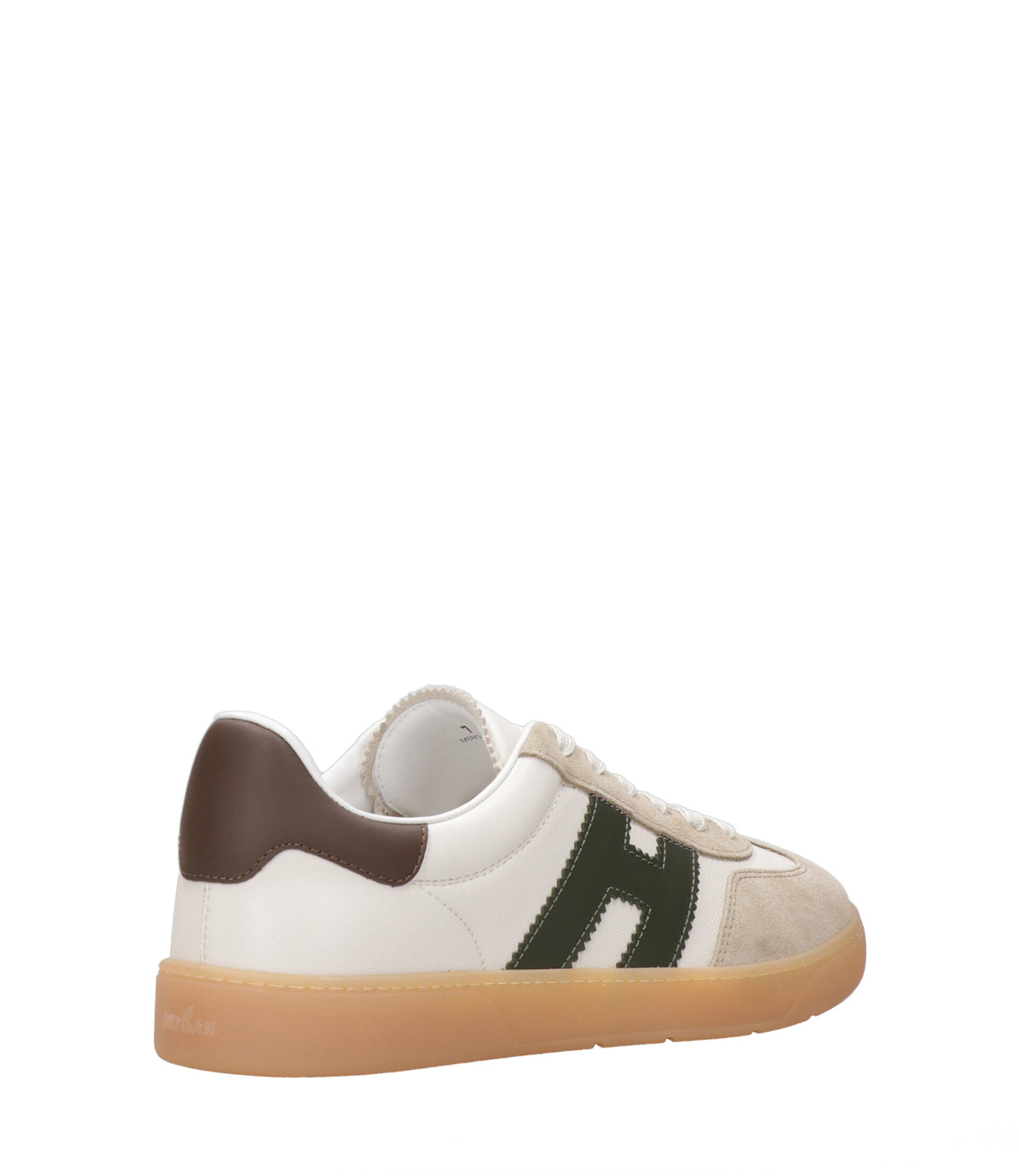 Hogan | Sneakers Cool Allacciato Bianco Verde e Marrone