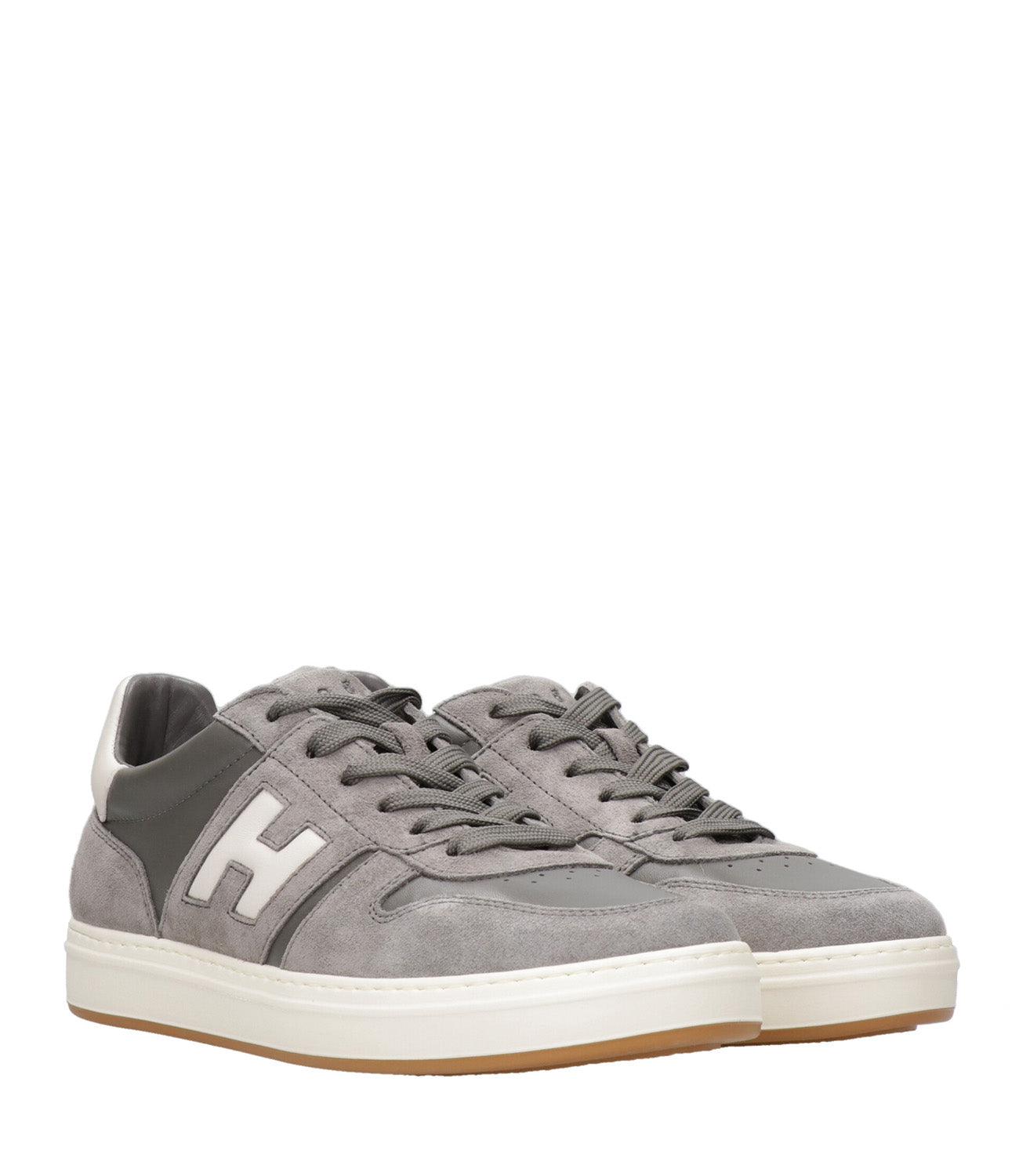 Hogan | Sneakers H668 Allacciato H Grigio e Bianco