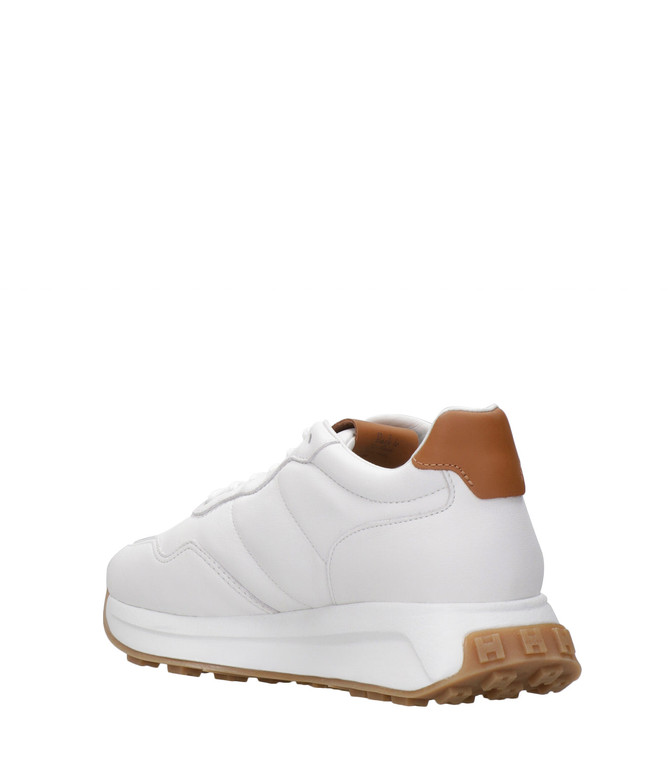 Hogan | Sneackers H641 Allacciato H Bianco e Biscotto
