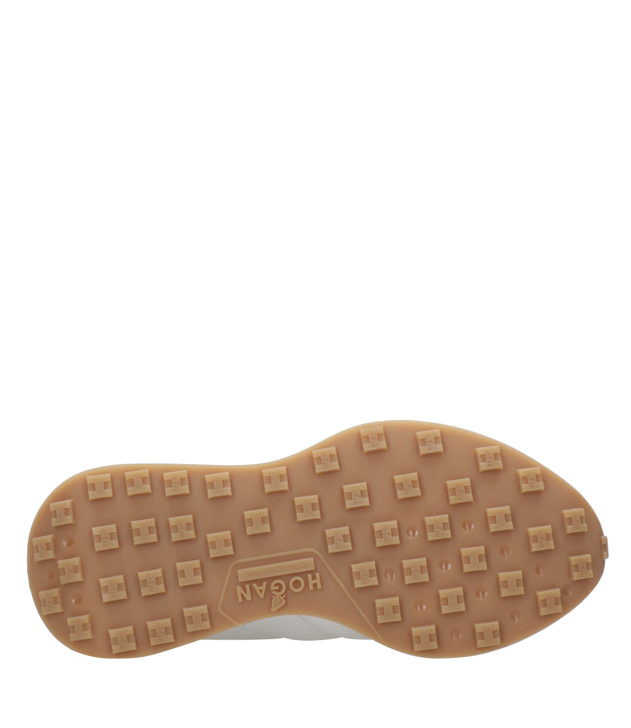 Hogan | Sneackers H641 Allacciato H Bianco e Biscotto