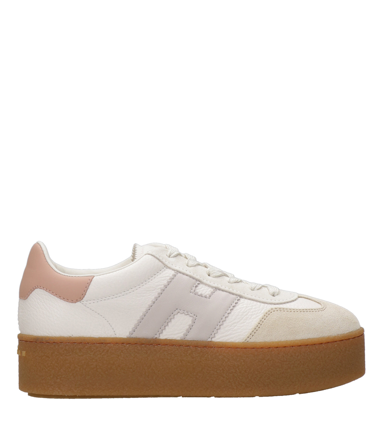 Hogan | Sneakers H698 Allacciato H Avorio e Rosa