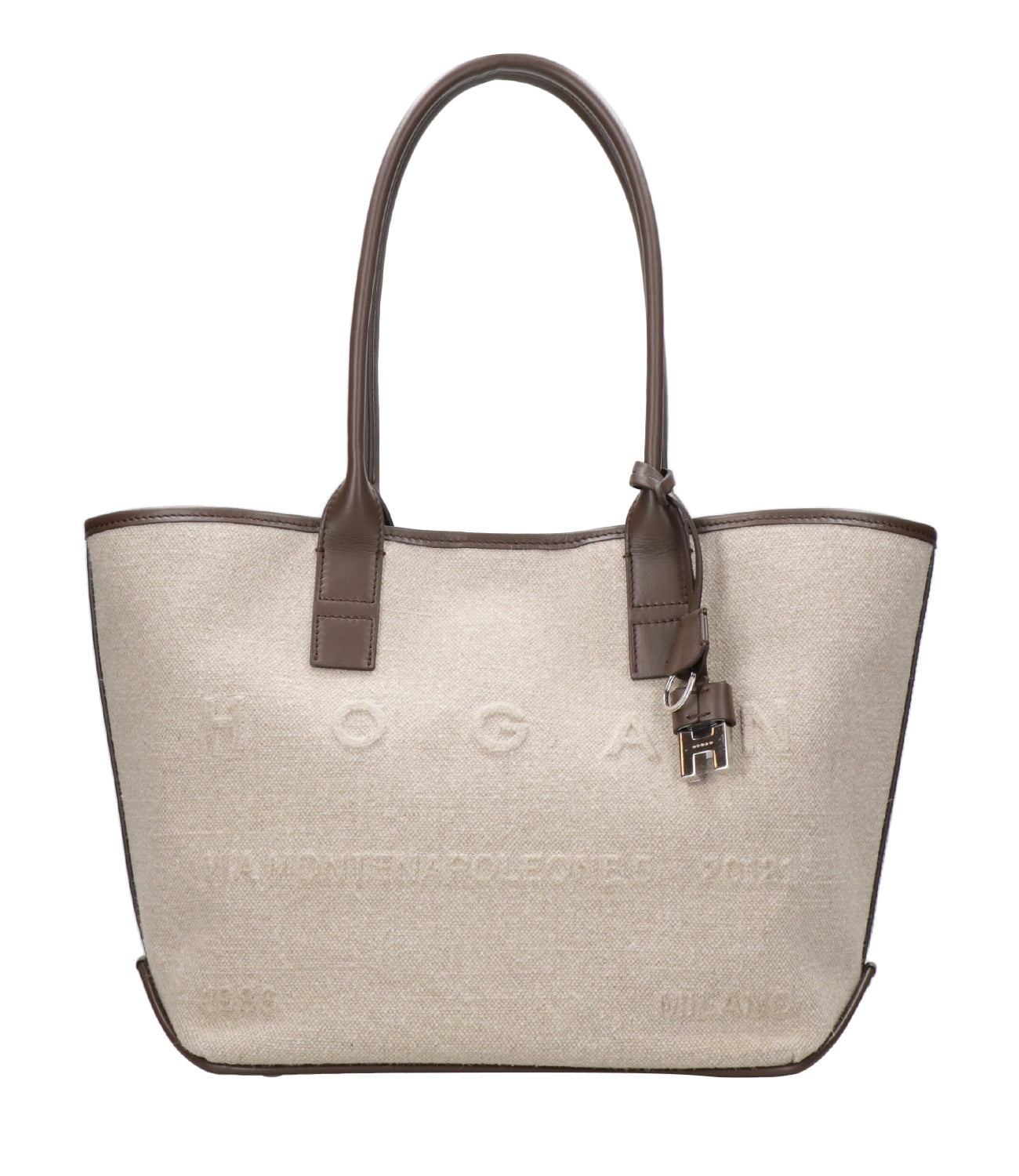 Hogan | Borsa a Spalla Address Shopping Piccola Sabbia e Moro