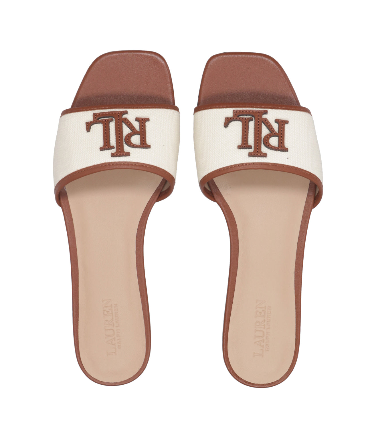 Lauren Ralph Lauren | Ciabatta Naturale e Cuoio