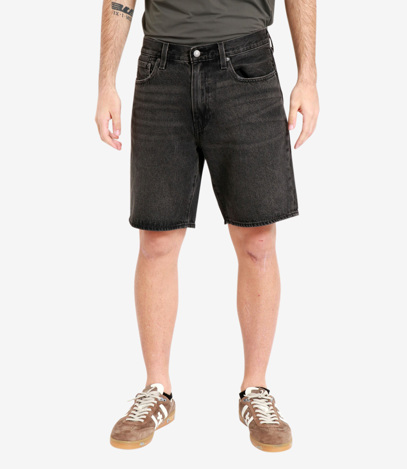 Levis | Bermuda 468 Loose Denim nero
