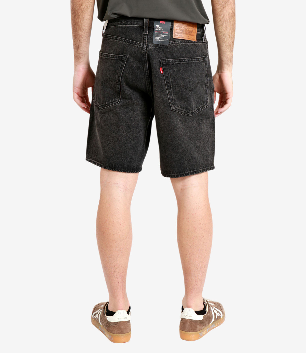 Levis | Bermuda 468 Loose Denim nero