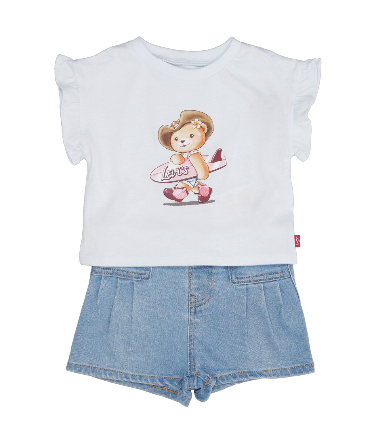 Levis Kids | Set T-Shirt Shorts Celeste