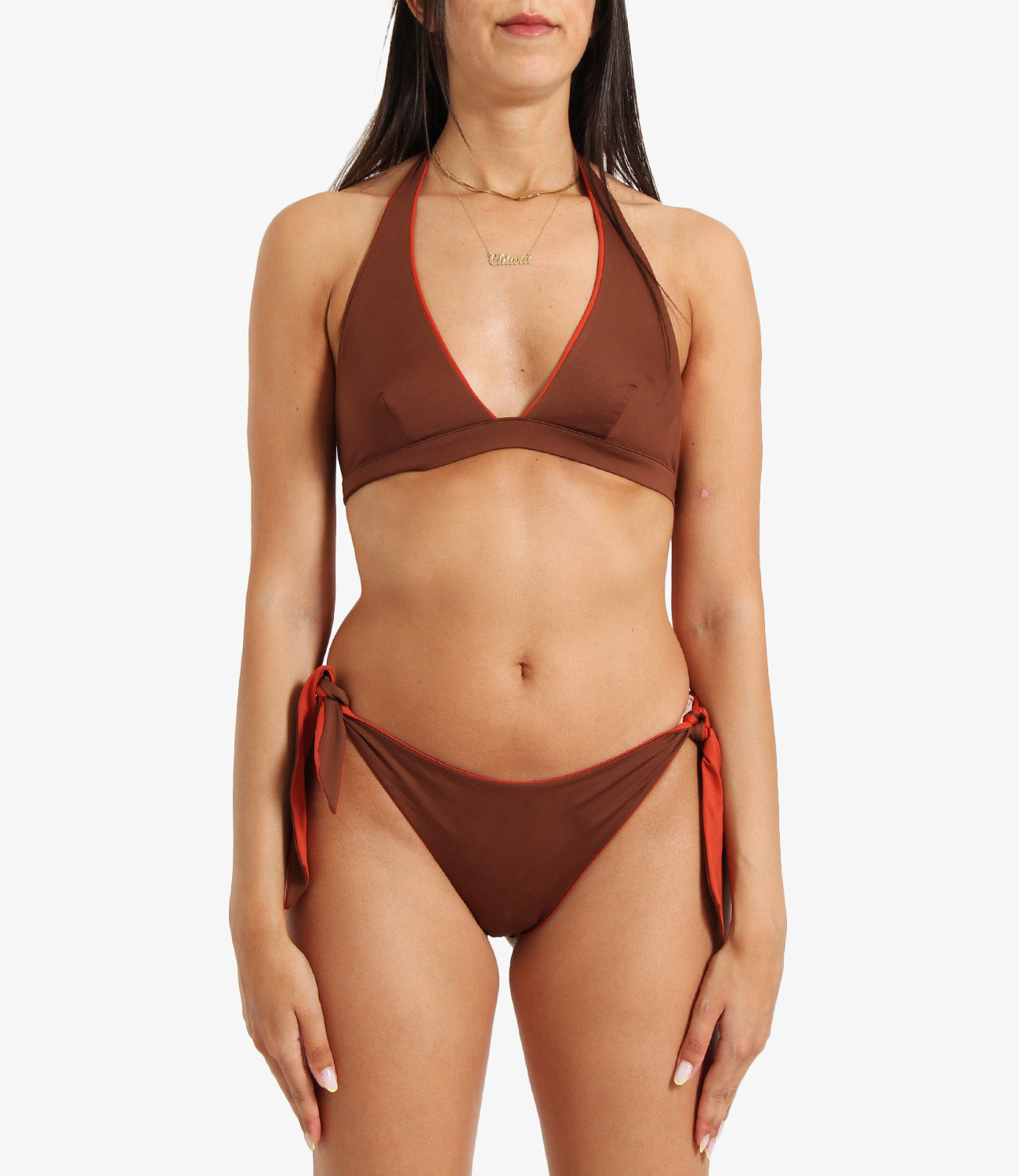 Max Mara Beachwear | Slip Sella Marrone Arancio