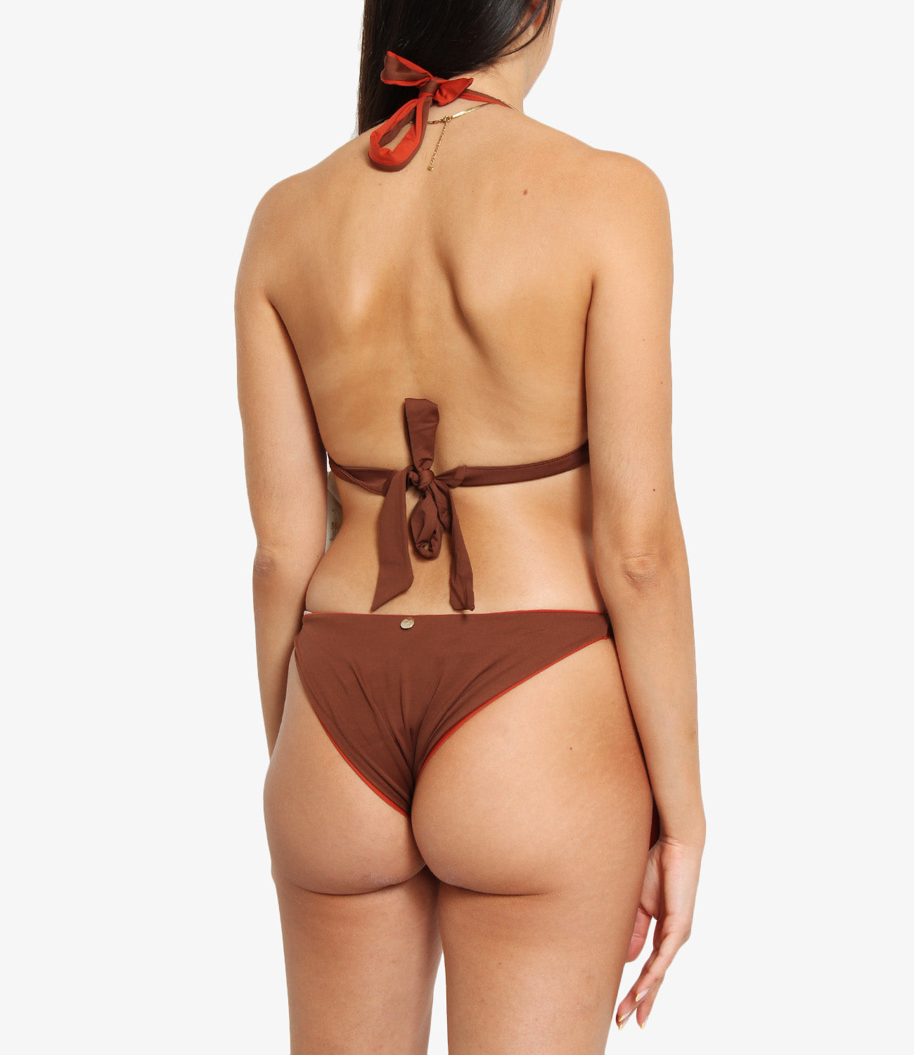 Max Mara Beachwear | Slip Sella Marrone Arancio