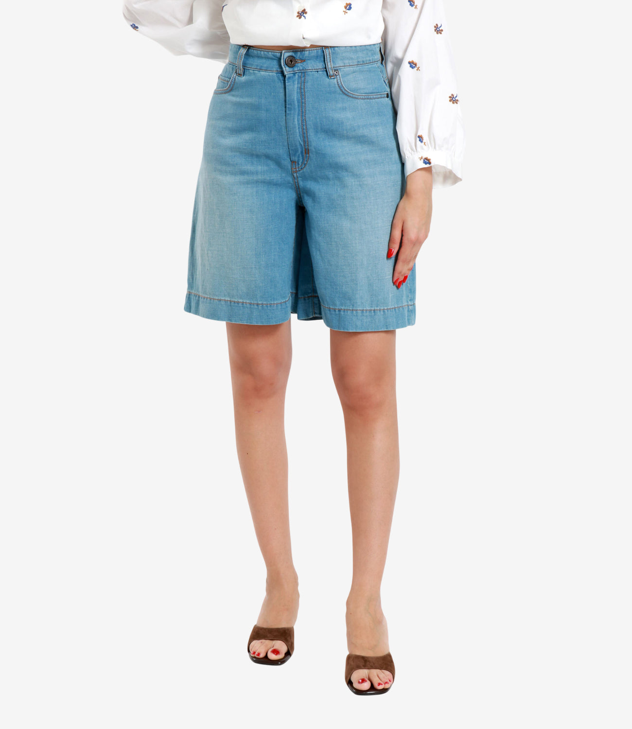 Max Mara Weekend | Bermuda Ozono Denim chiaro