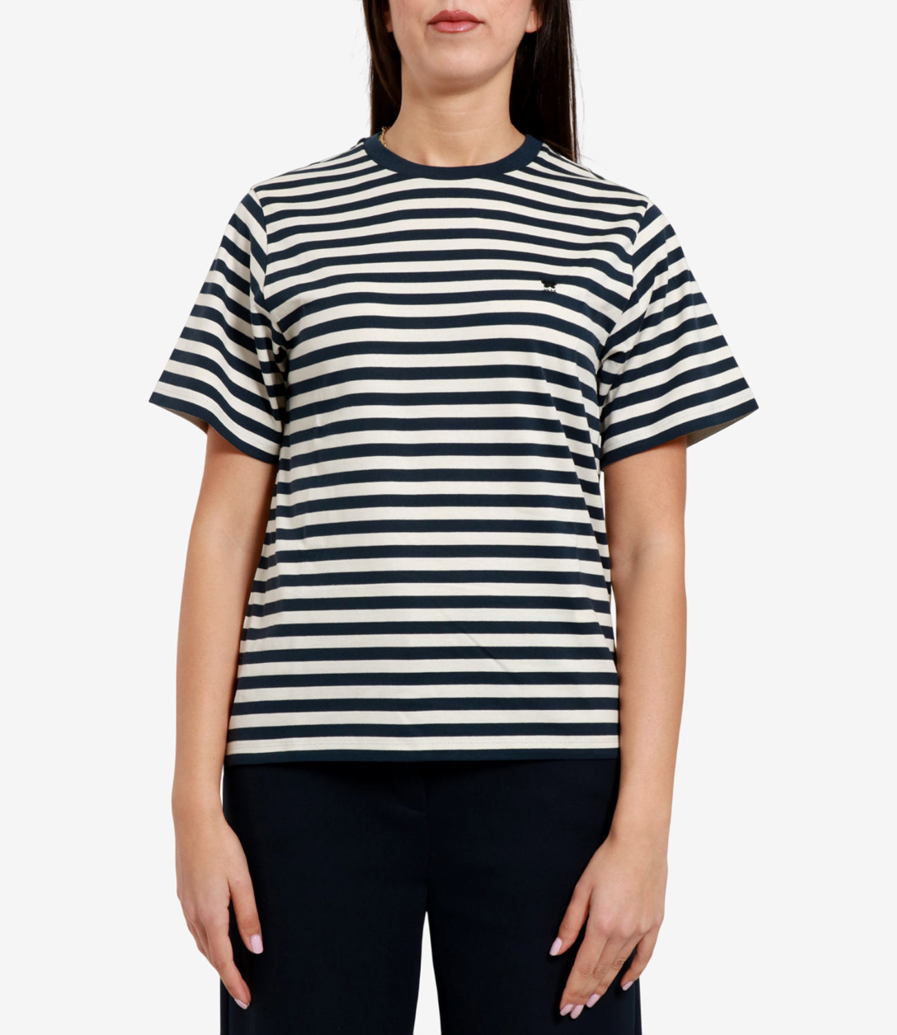 Max Mara Weekend | T-Shirt Wkdvenaco Ecru e Blu