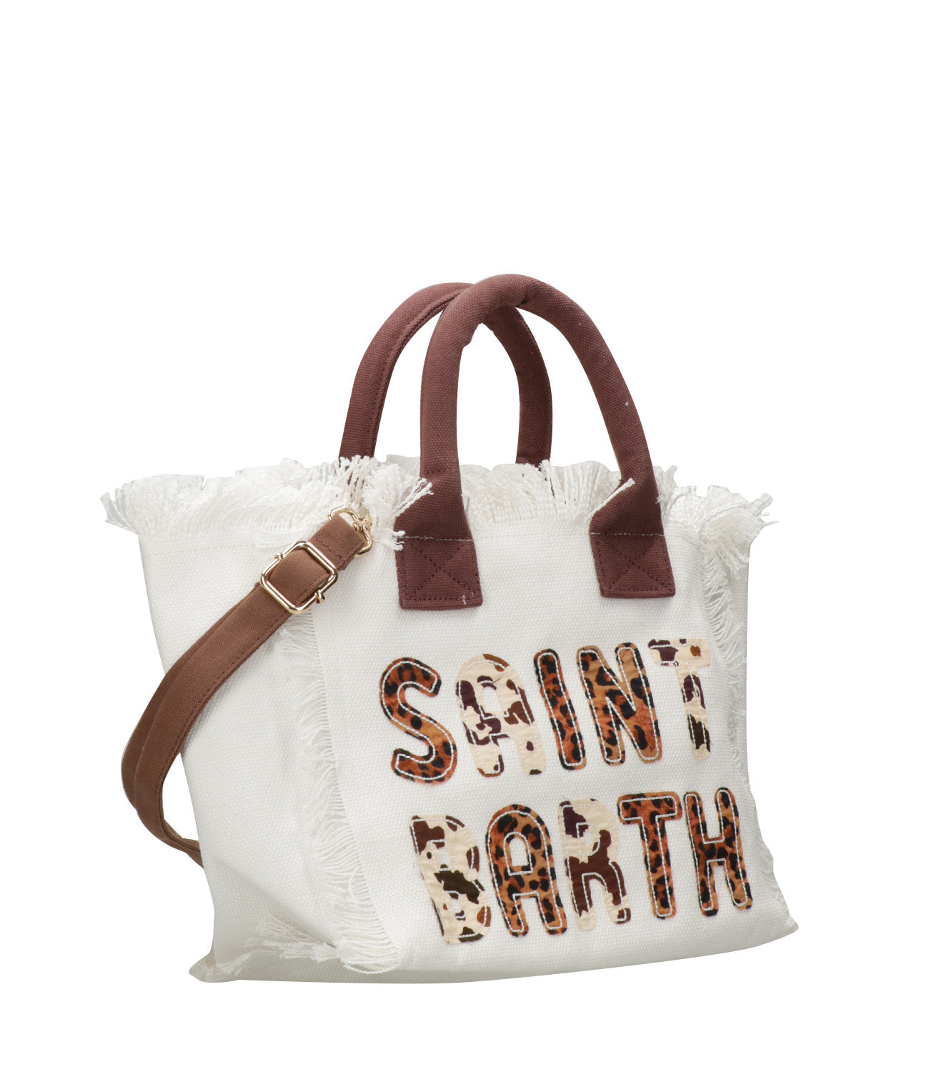 MC2 Saint Barth | Borsa a Mano Colette Small Bianca e Marrone