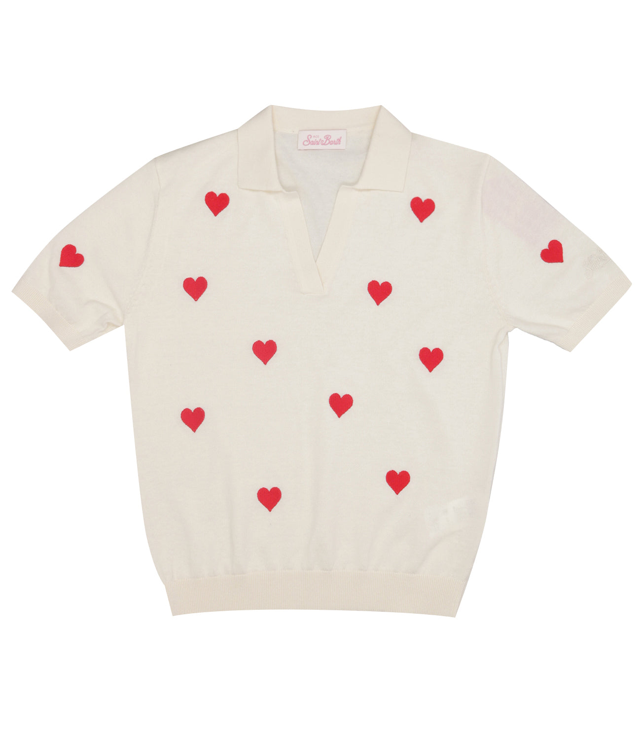 MC2 Saint Barth Kids | Polo Beige Rosso