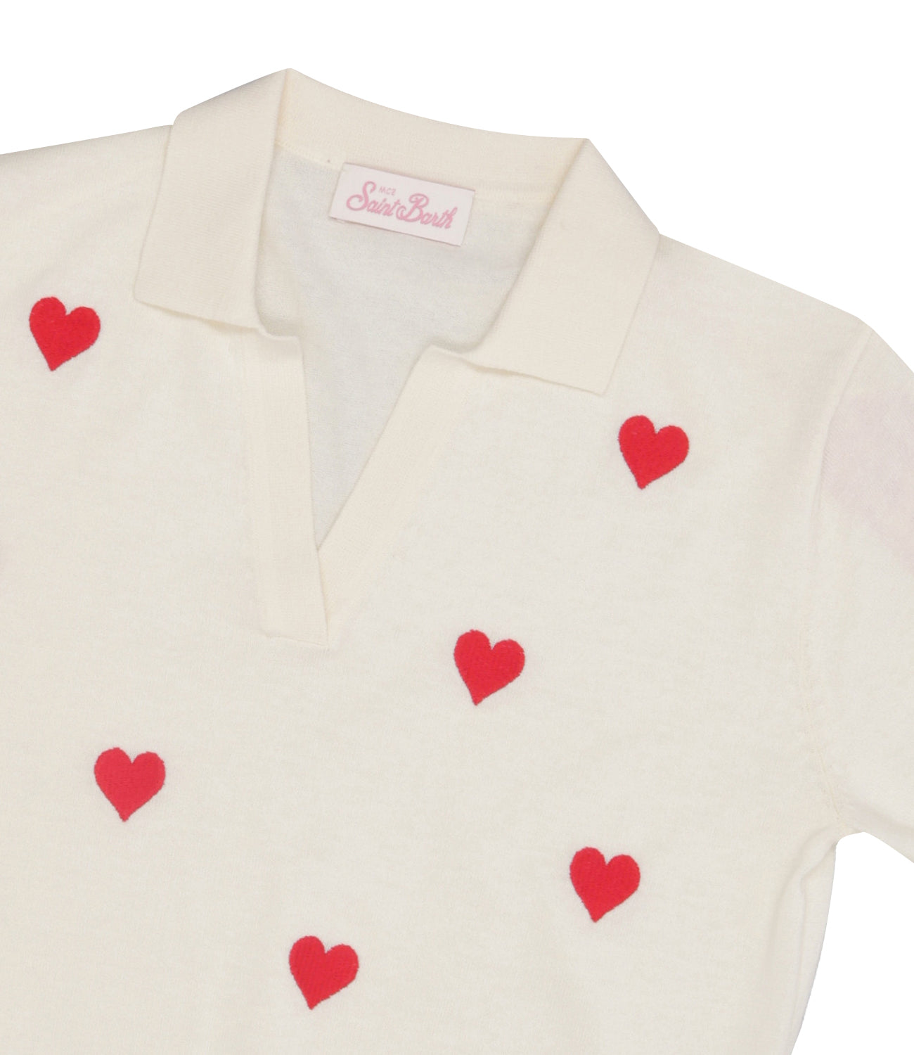 MC2 Saint Barth Kids | Polo Beige Rosso