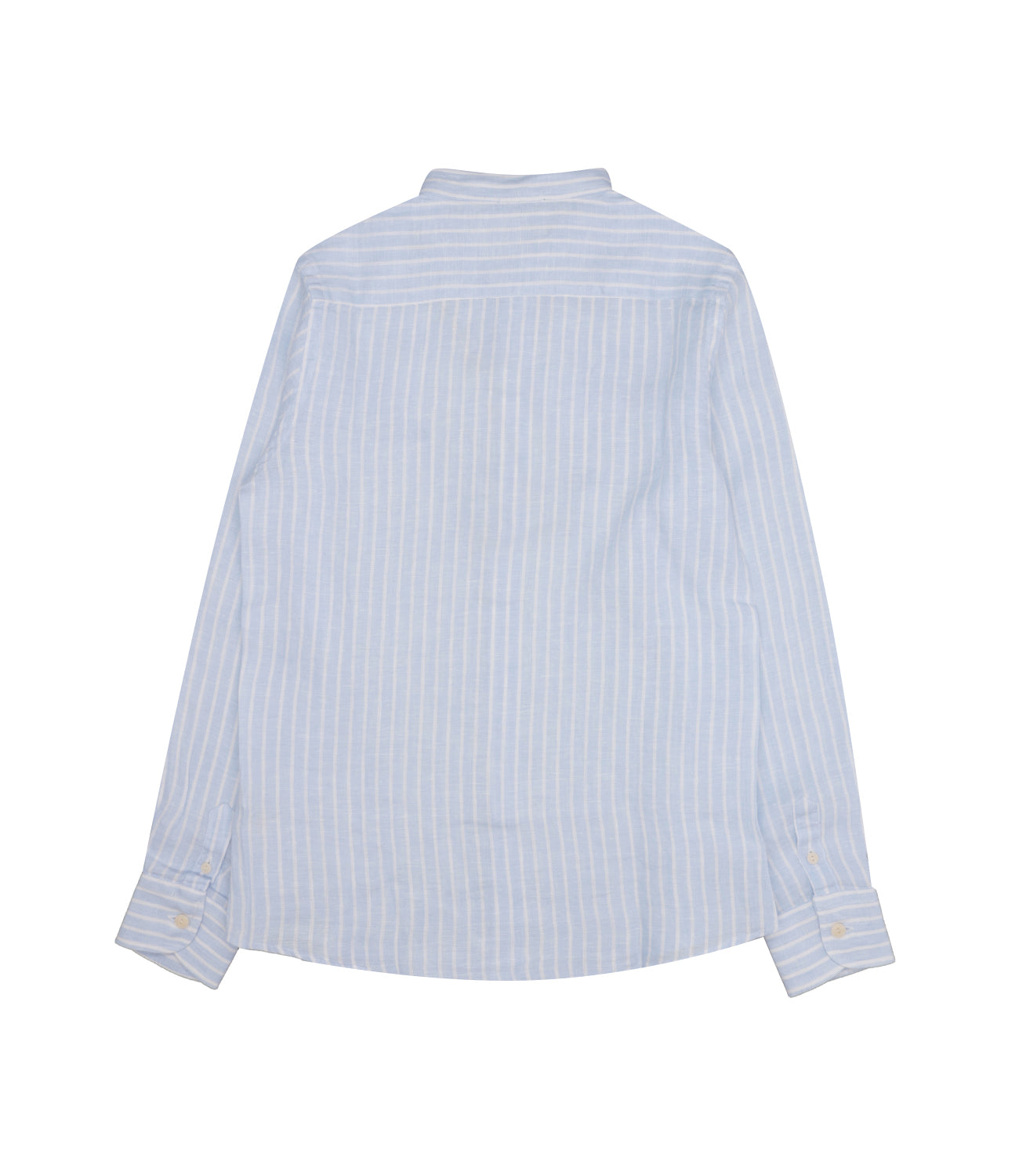 MC2 Saint Barth Kids | Camicia Korean Neck Shirt Azzurro Bianco