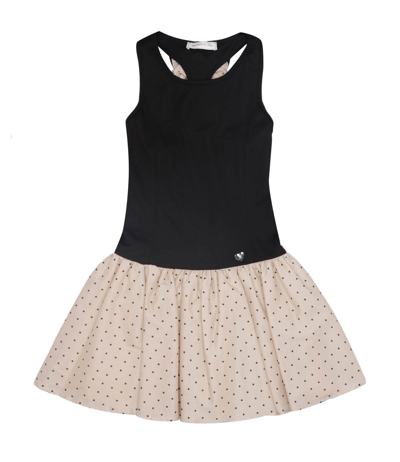 Monnalisa | Abito Nero Beige