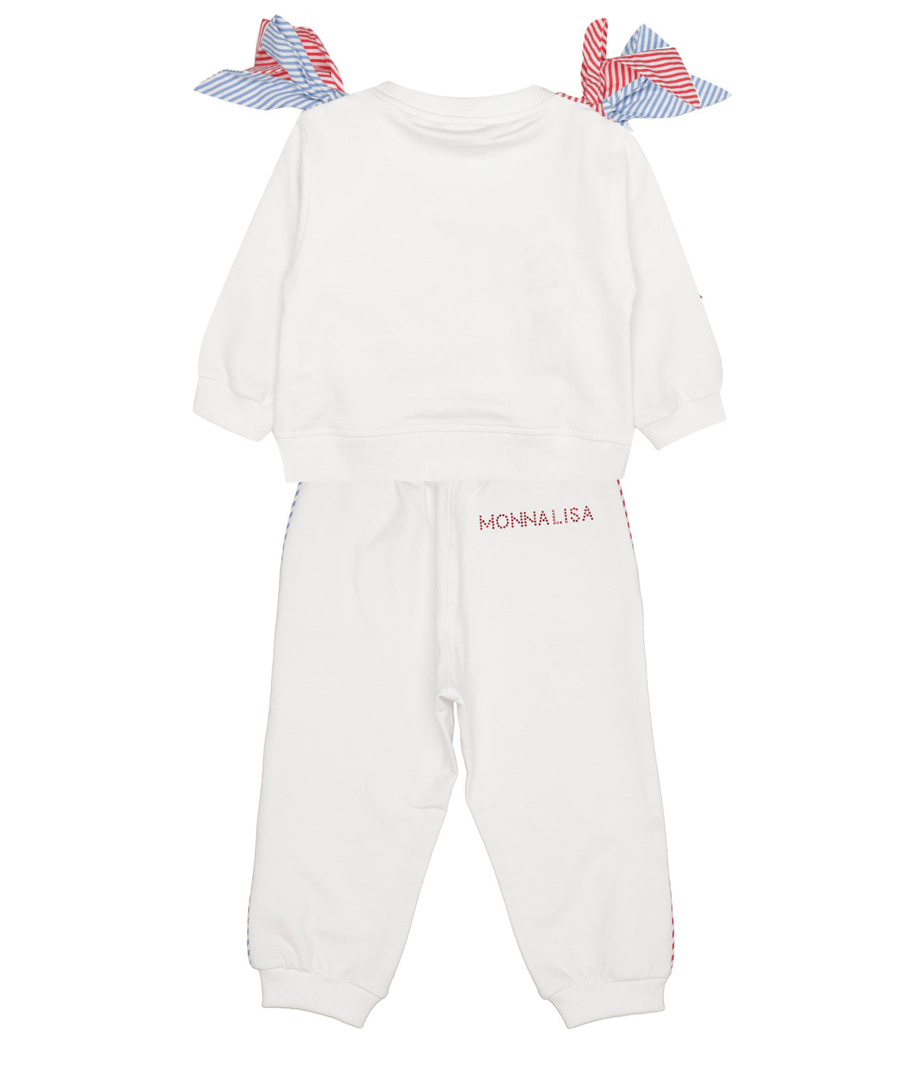 Monnalisa | Set Felpa Pantalone Bianco