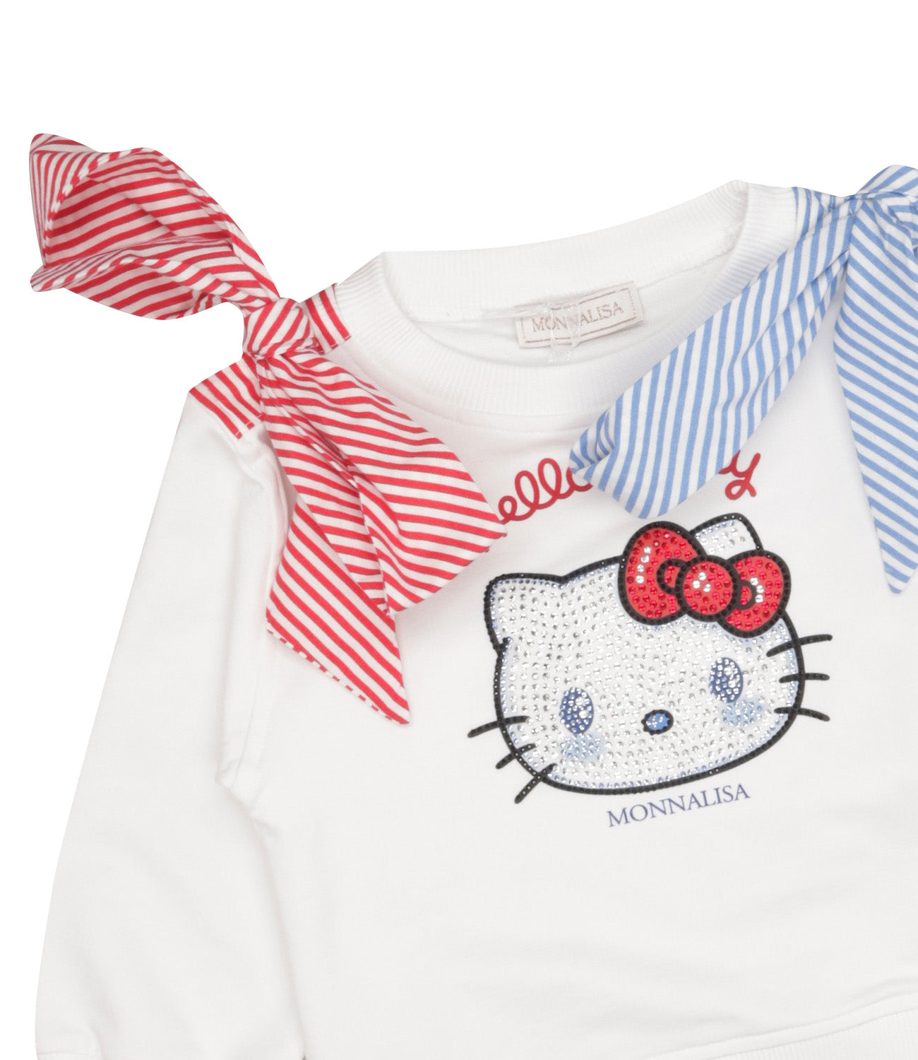 Monnalisa | Set Felpa Pantalone Bianco
