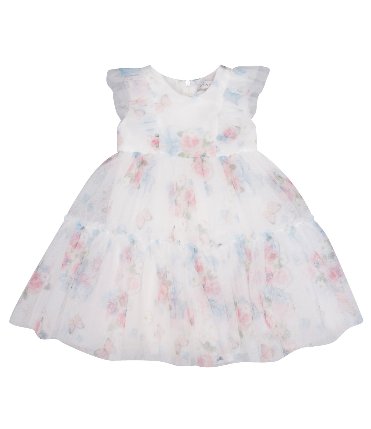 Monnalisa | Abito Bianco Rosa e Celeste