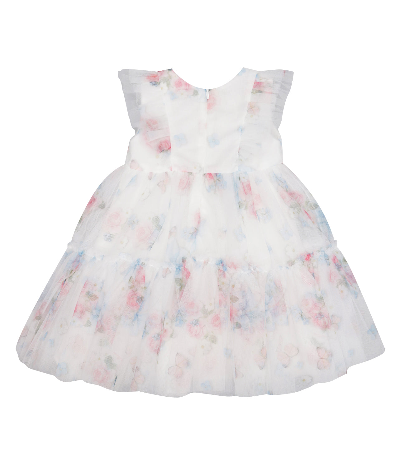 Monnalisa | Abito Bianco Rosa e Celeste