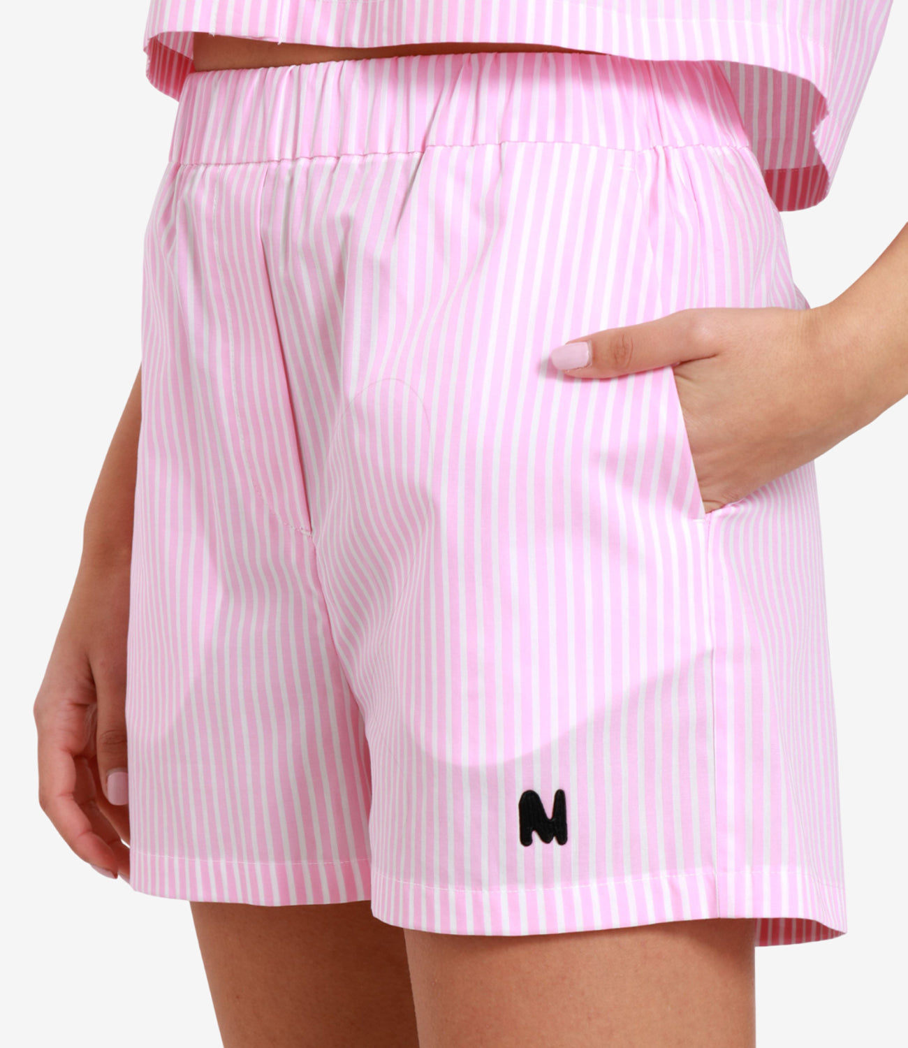 MSGM | Shorts Rosa e Bianco