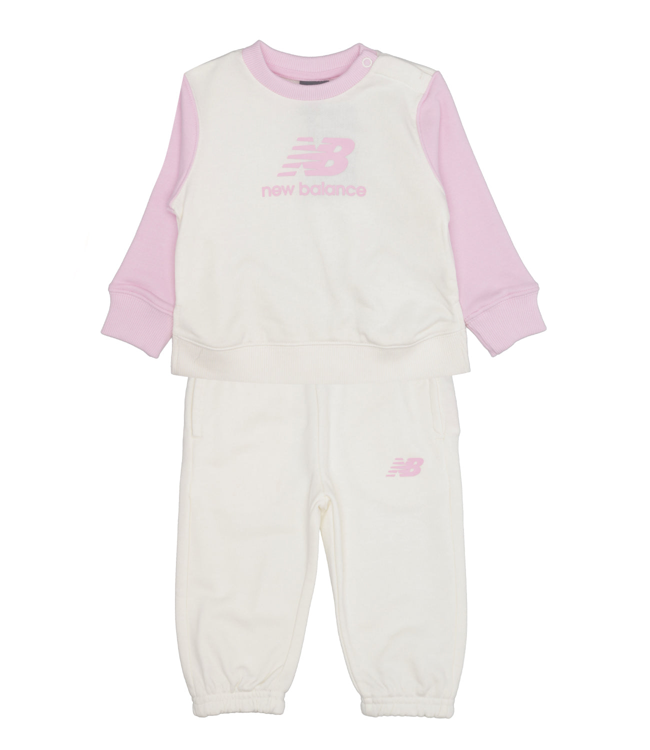 New Balance Kids | Set T-Shirt Pantalone Panna Rosa