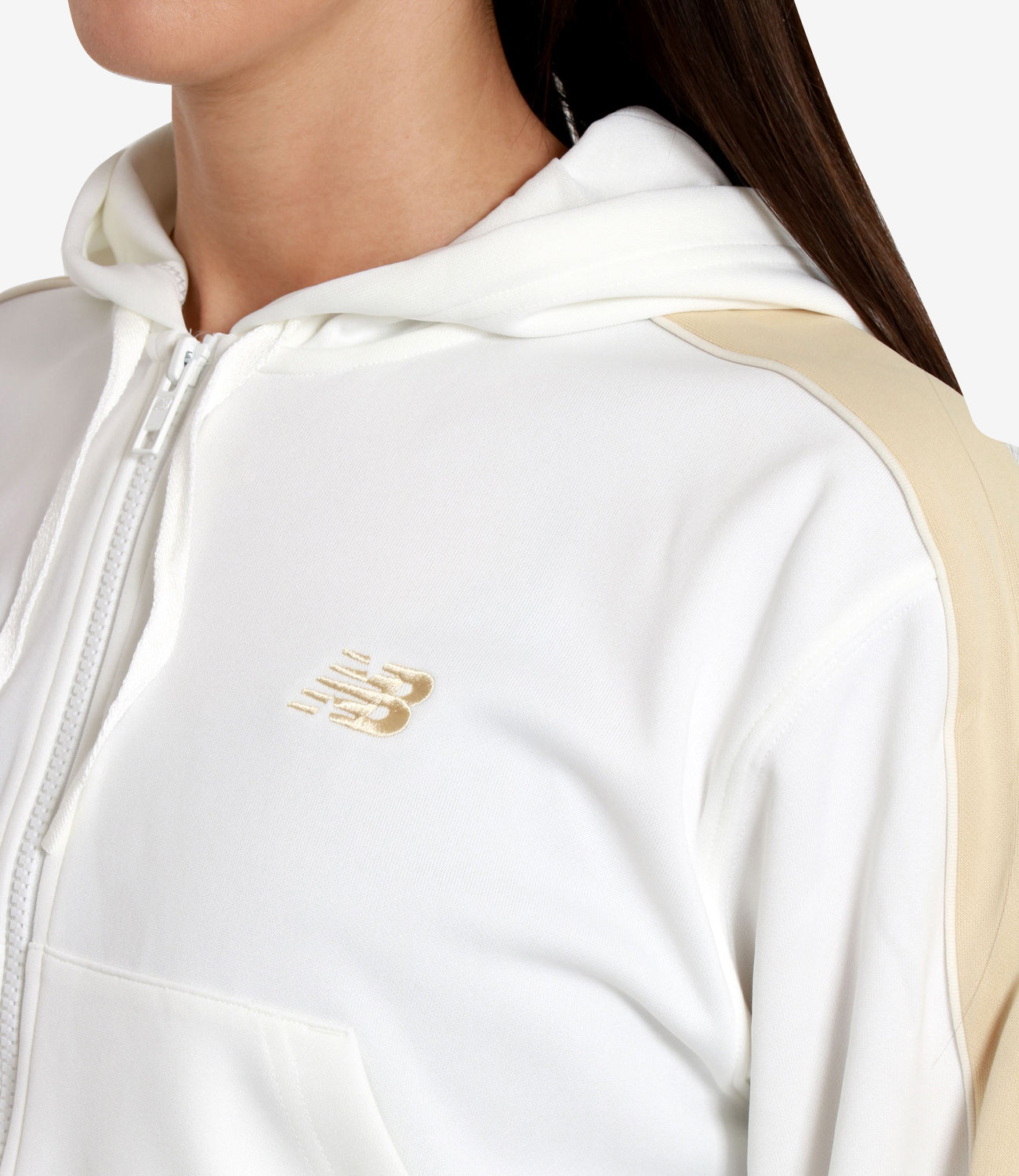 New Balance | Felpa Bianco Oro