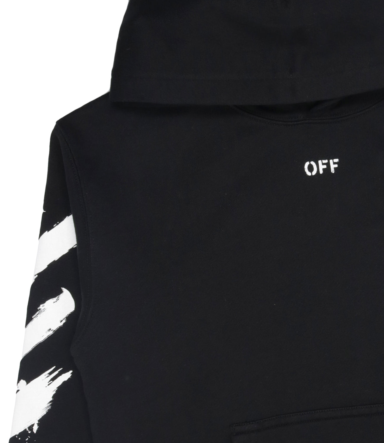 Off White Kids | Felpa Diagonal Paint Nero