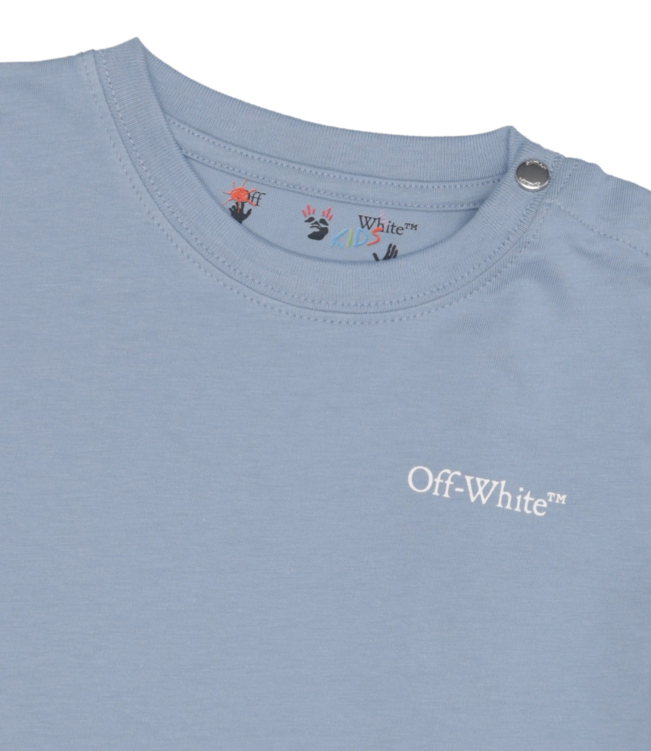 Off White Kids | T-Shirt Scribble Diagonal Celeste