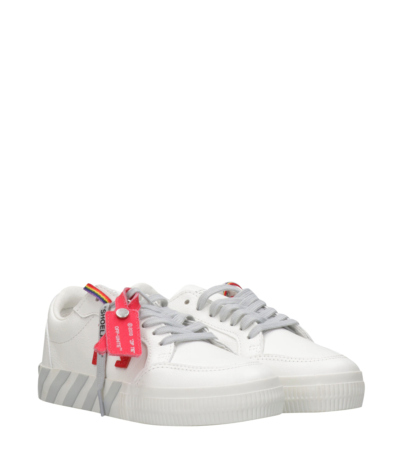 Off White Kids | Sneakers B-Vulc Low 001 Bianco Rosso Grigio