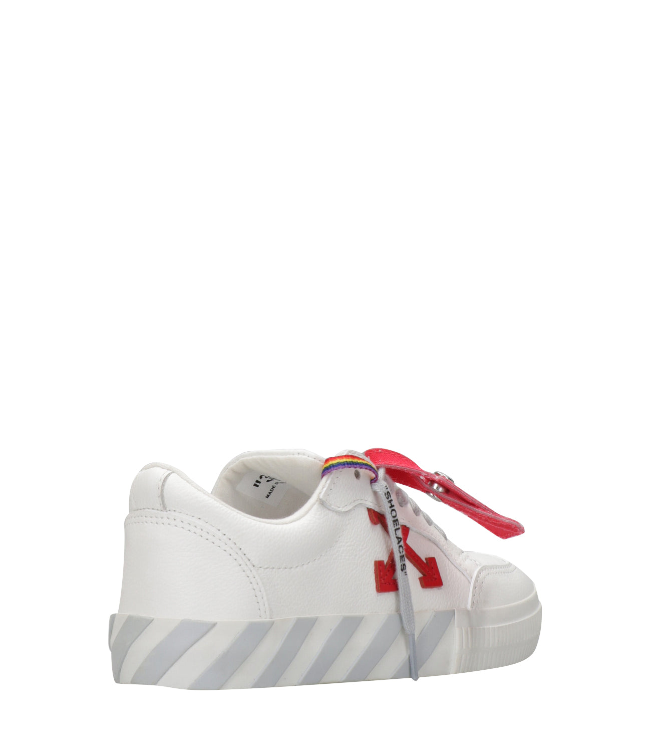 Off White Kids | Sneakers B-Vulc Low 001 Bianco Rosso Grigio