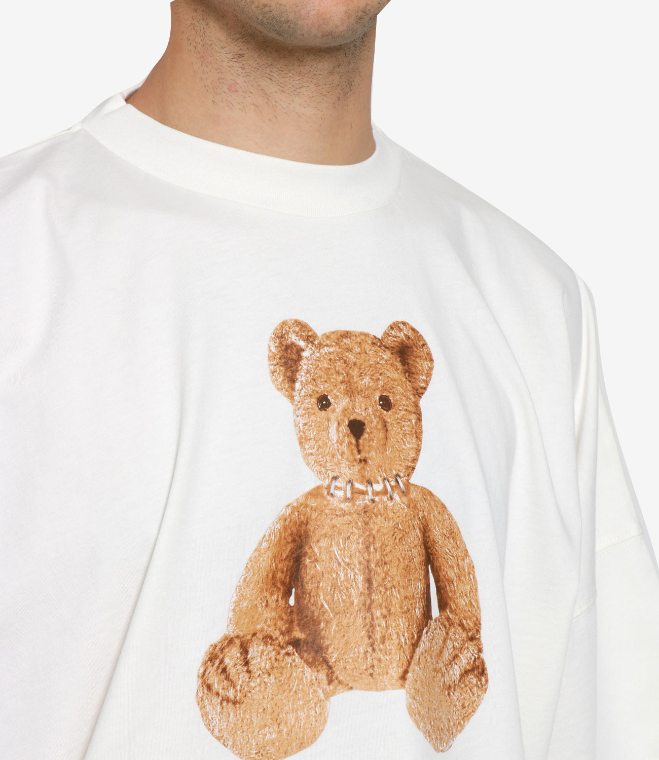 Palm Angels | T-Shirt Bianco Marrone