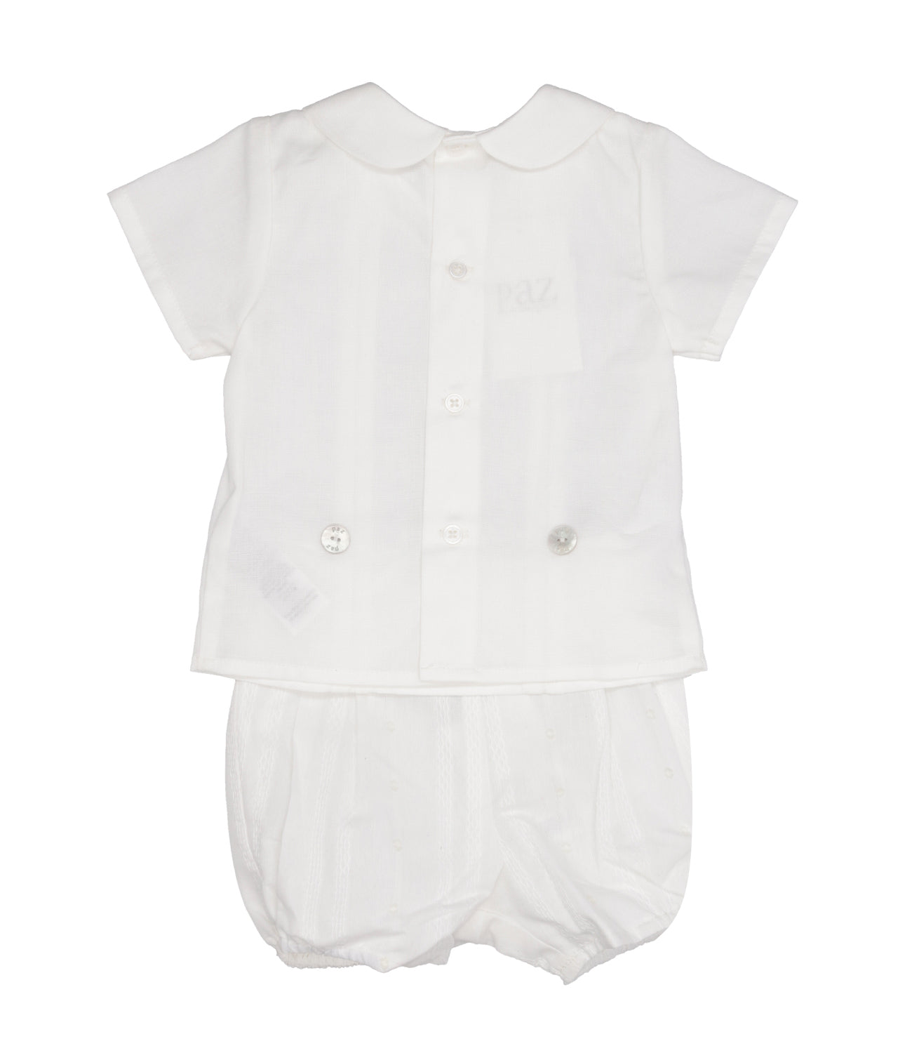 Paz Rodriguez | Set Camicia Bermuda Paz Cream