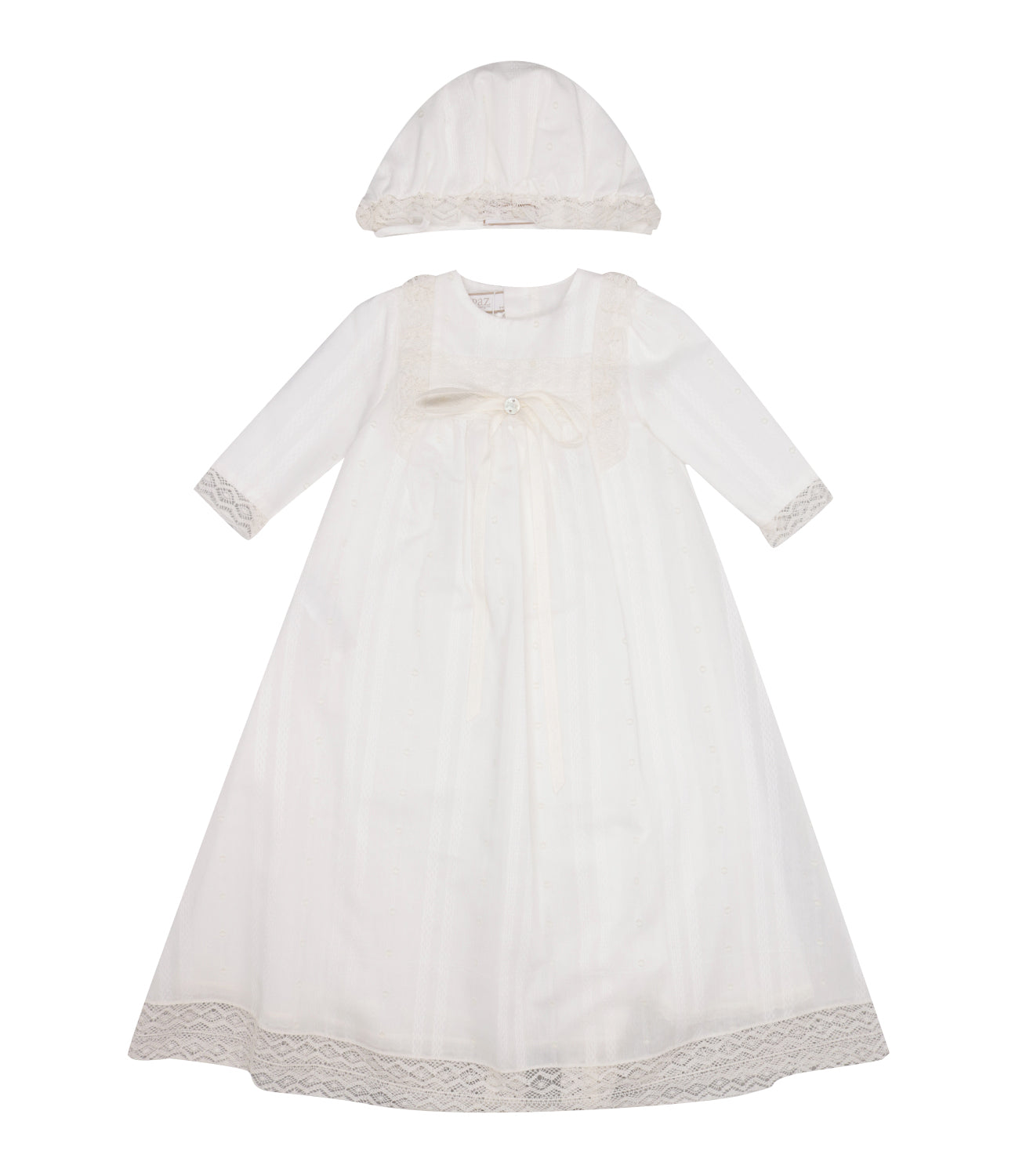 Paz Rodriguez | Set Abito Cappello Cream