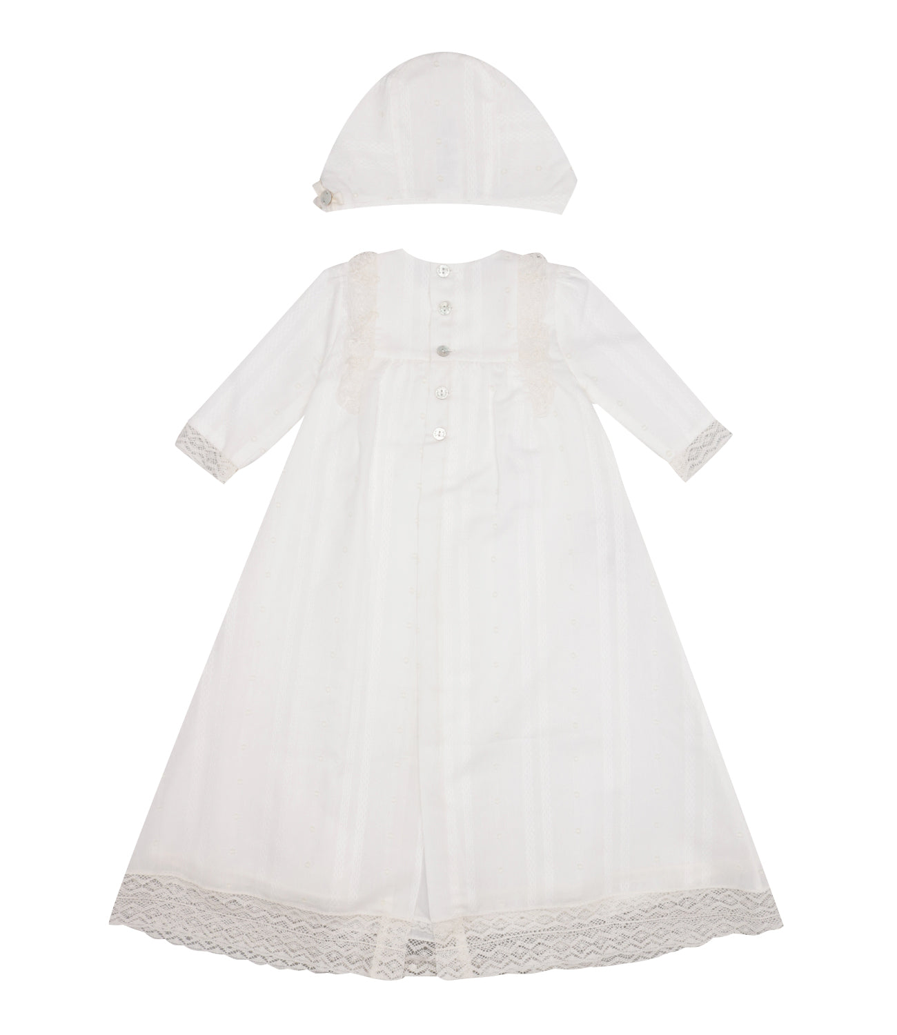 Paz Rodriguez | Set Abito Cappello Cream