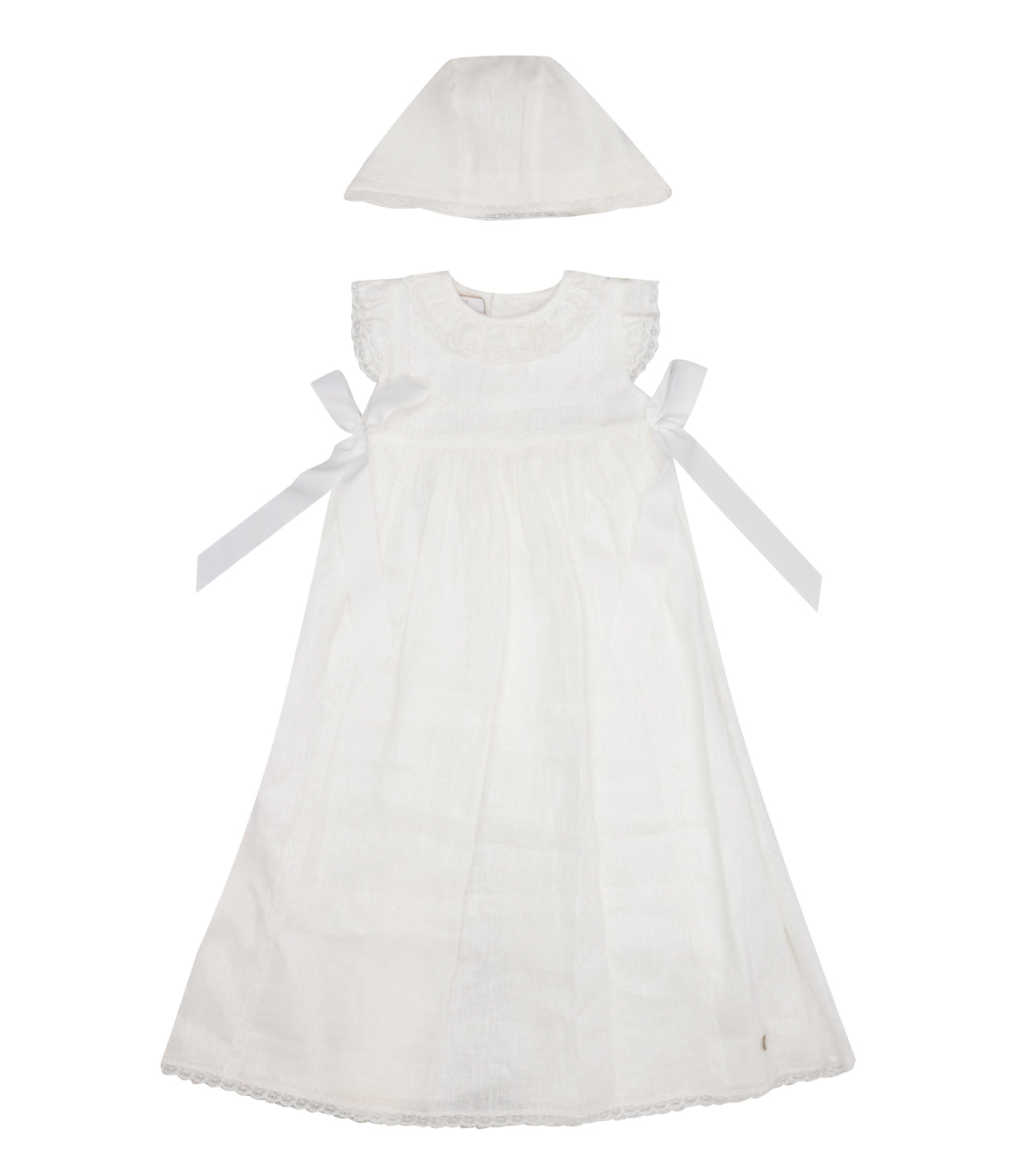 Paz Rodriguez | Set Abito Cappello Alegra Cream