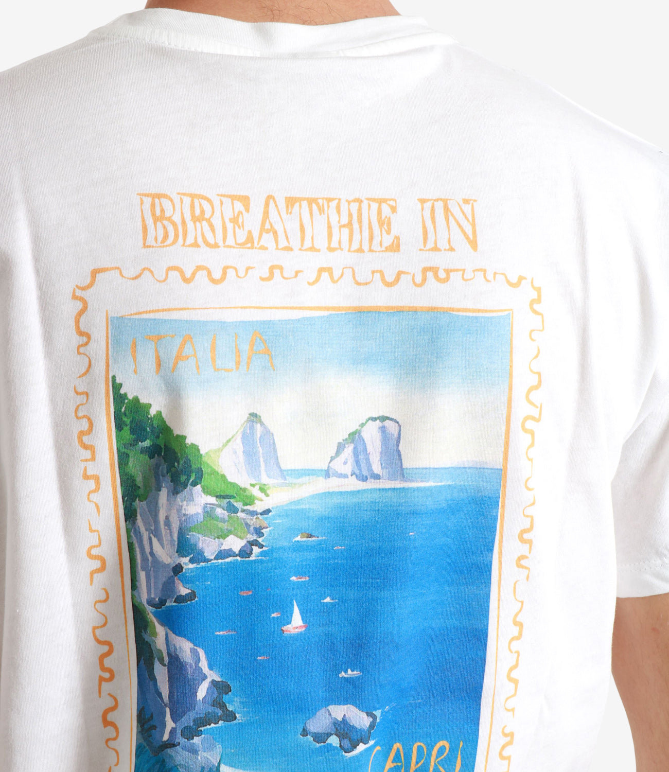 Peninsula Swim&Wear | T-Shirt Capri Bianco Arancio