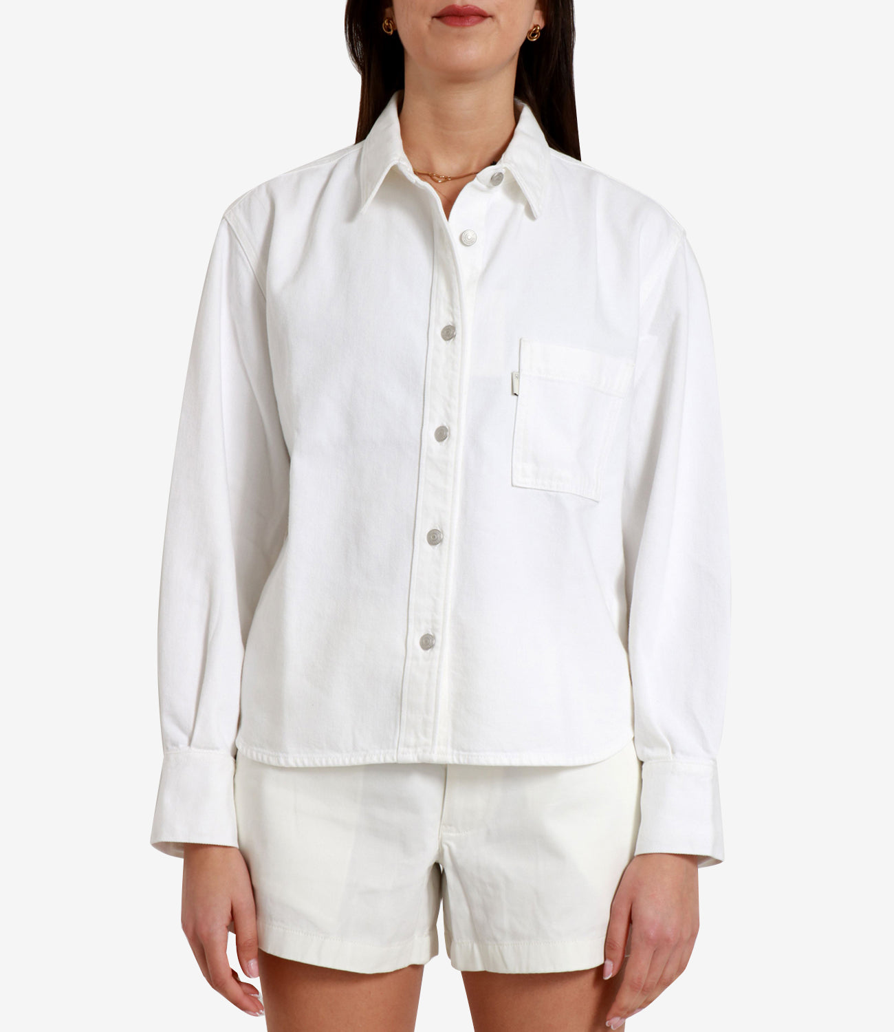 People | Camicia Mia Crop Bianco