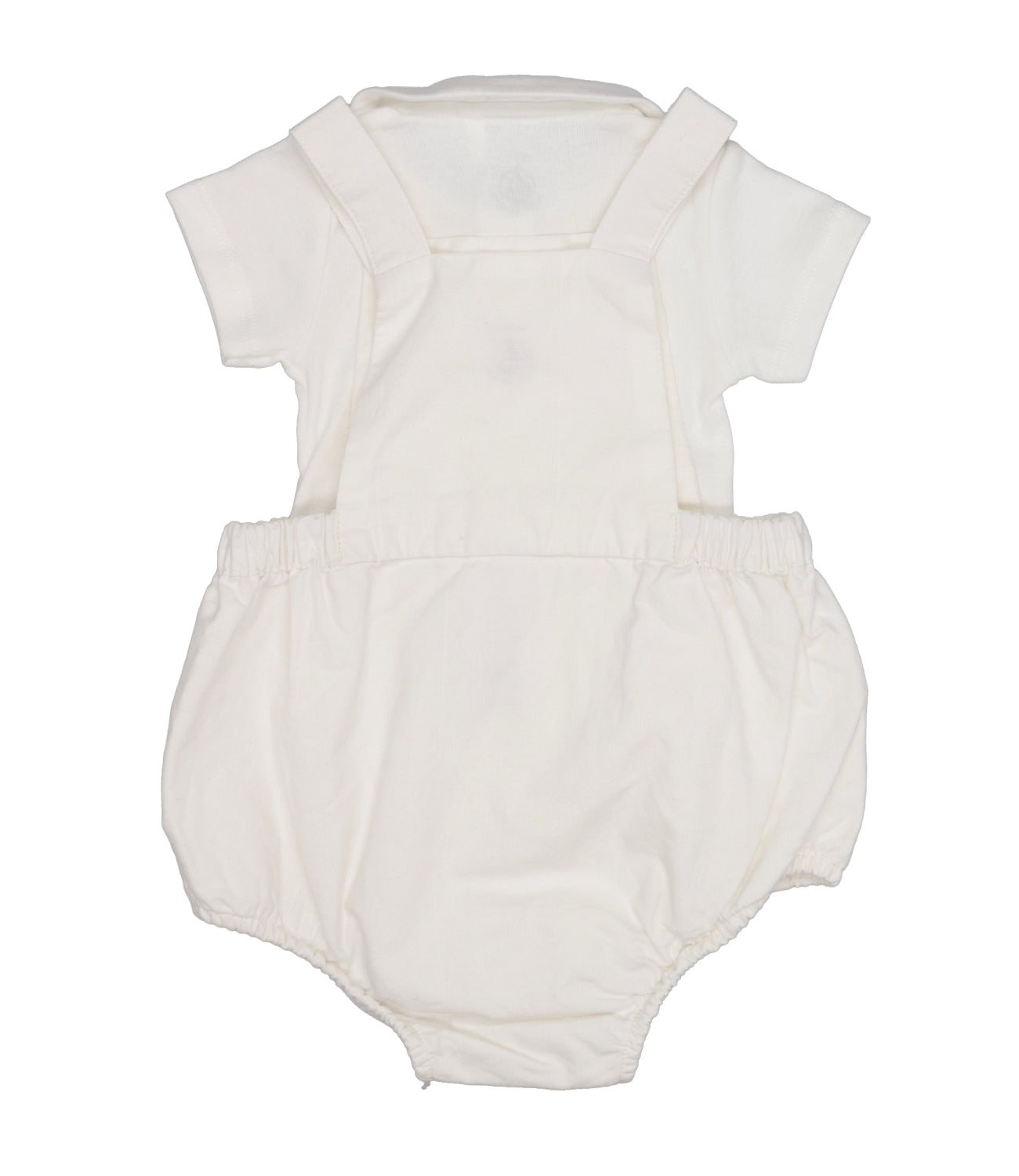 Petit Bateau | Set Polo Salopette Panna