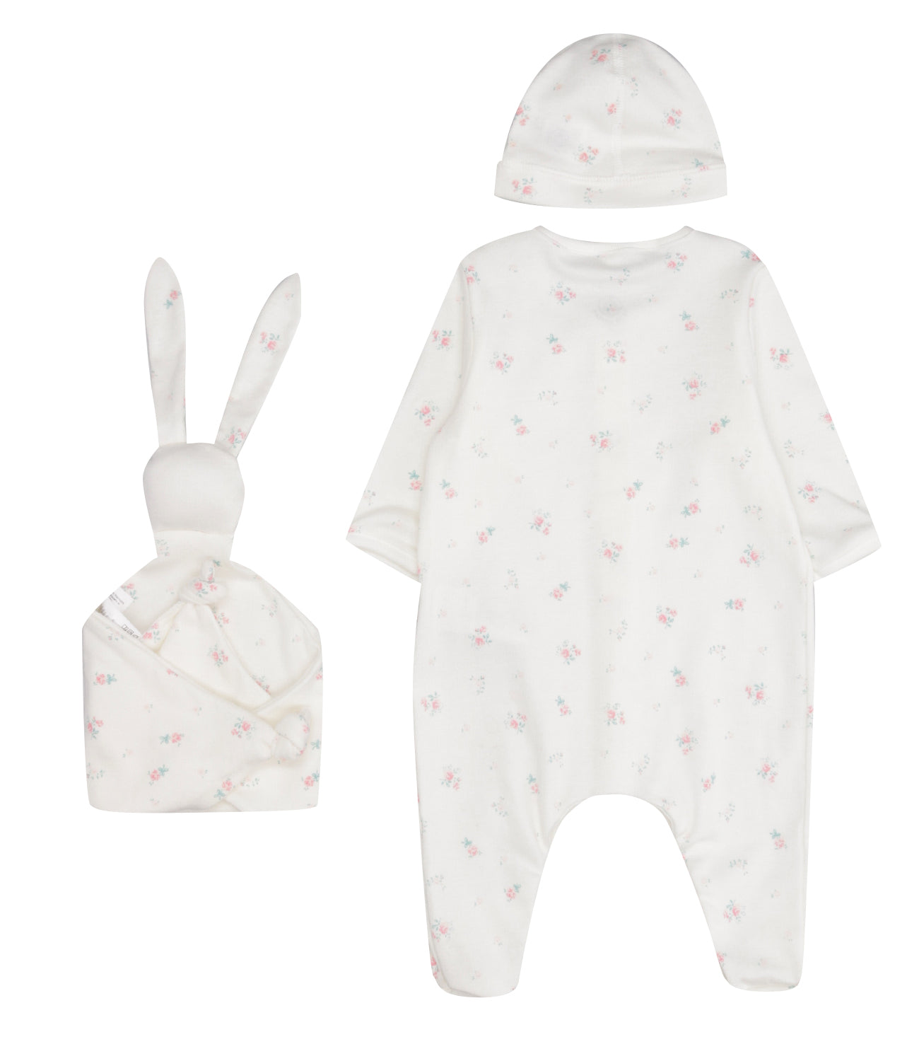 Petit Bateau | Set Tutina Pupazzo Panna Rosa
