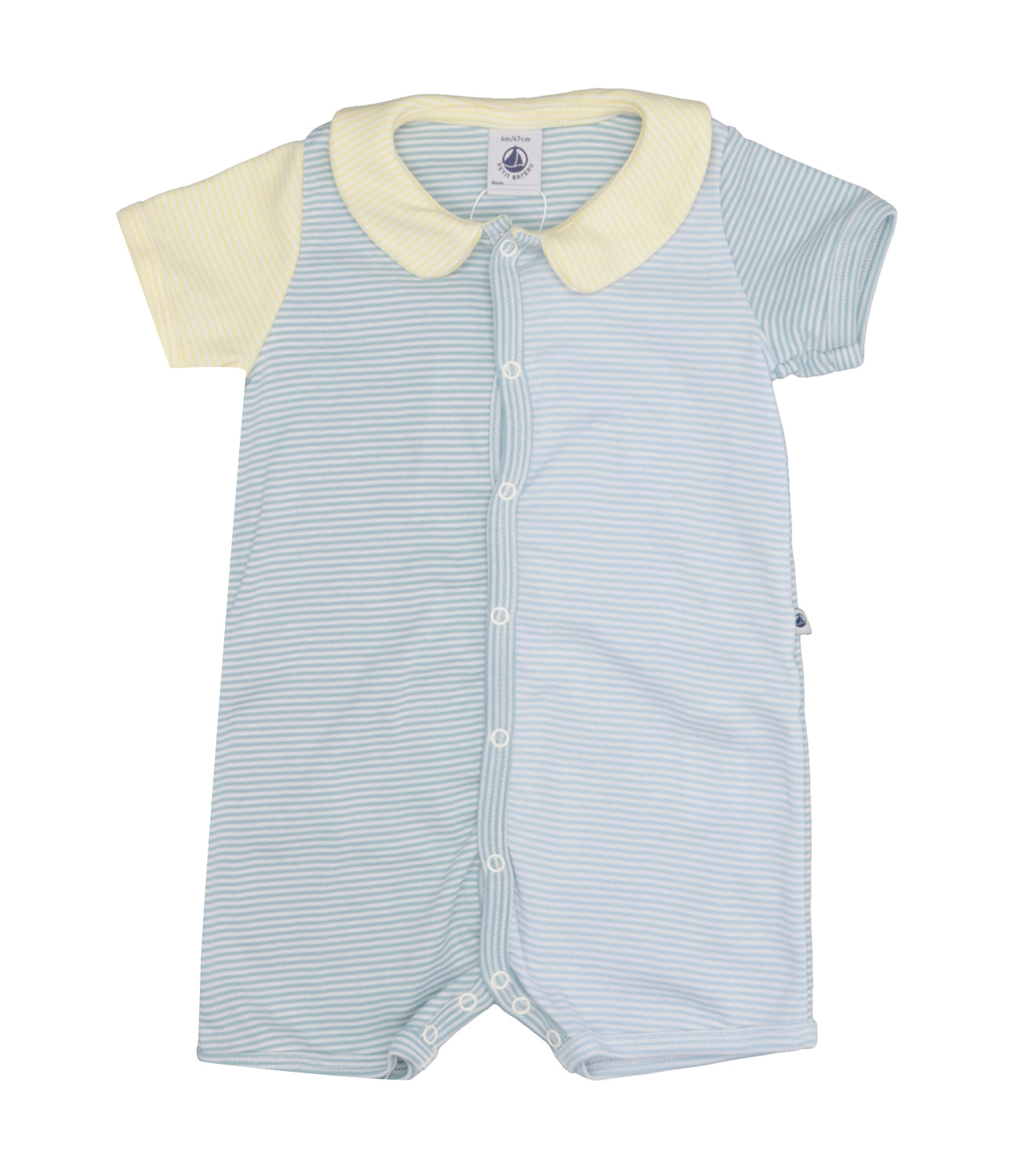 Petit Bateau | Pagliaccetto Celeste Giallo