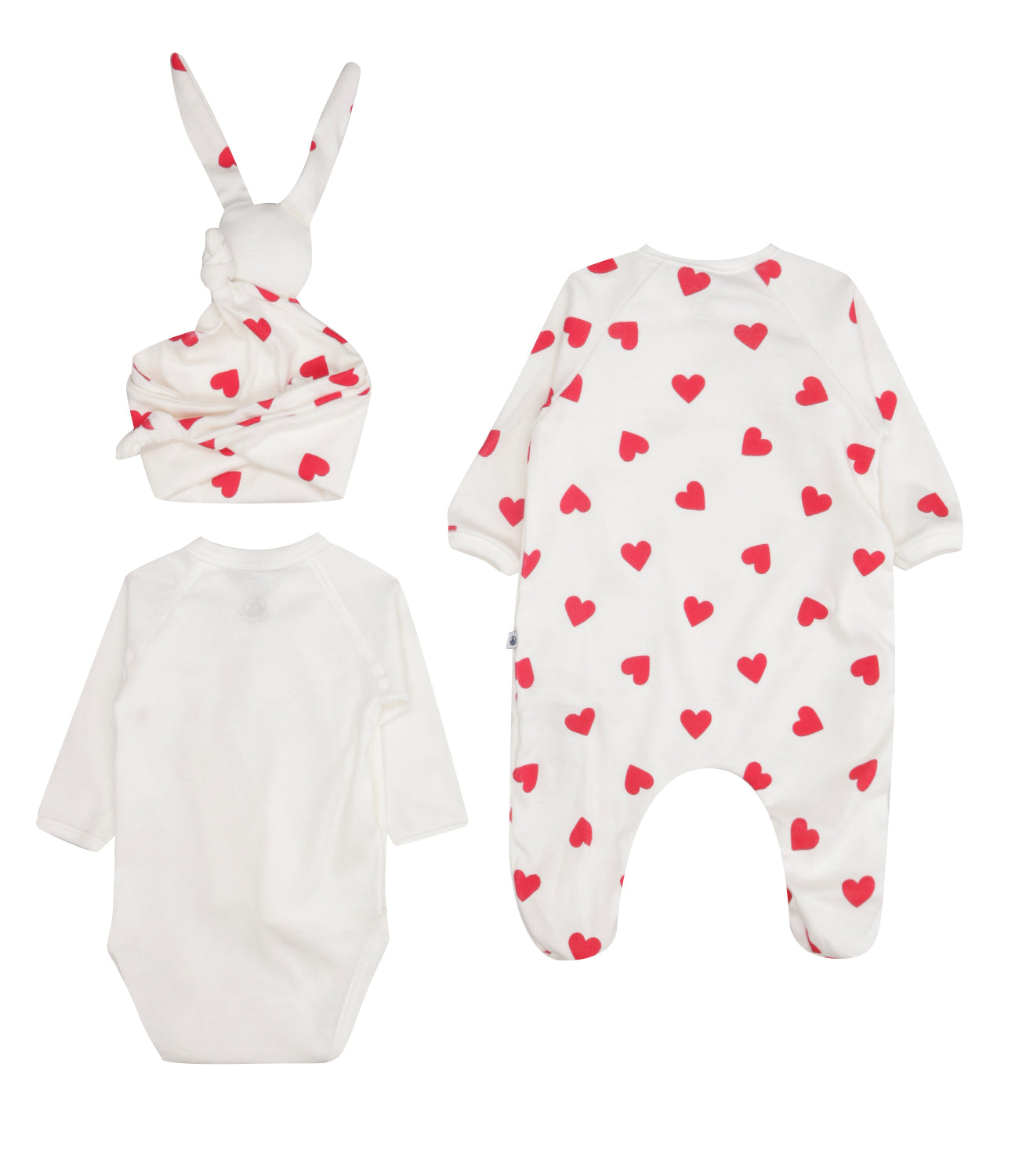 Petit Bateau | Set Tutina Pupazzo Bianco Rosso