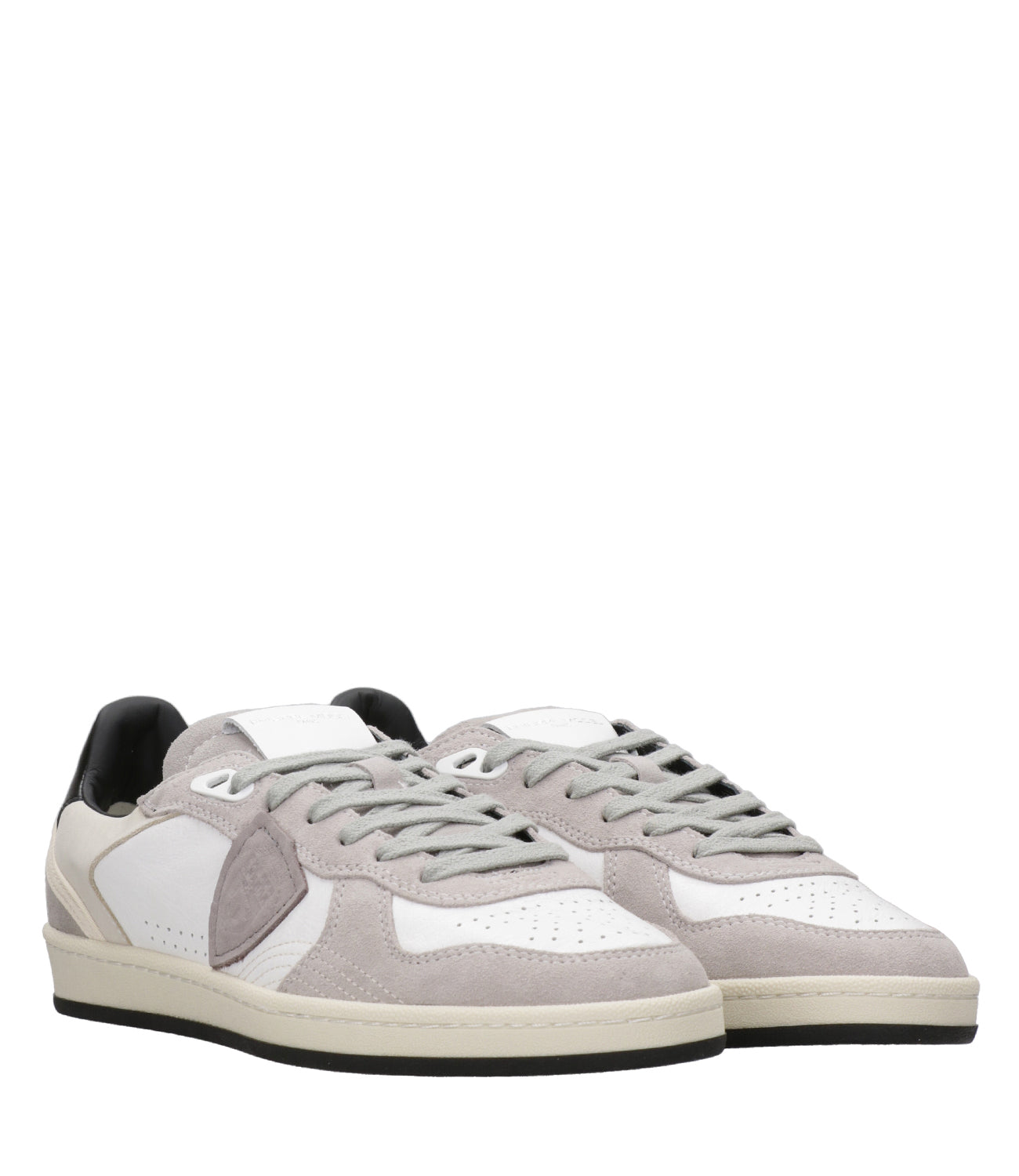 Philippe Model | Sneakers Pgal Low Man Bianco Nero e Grigio