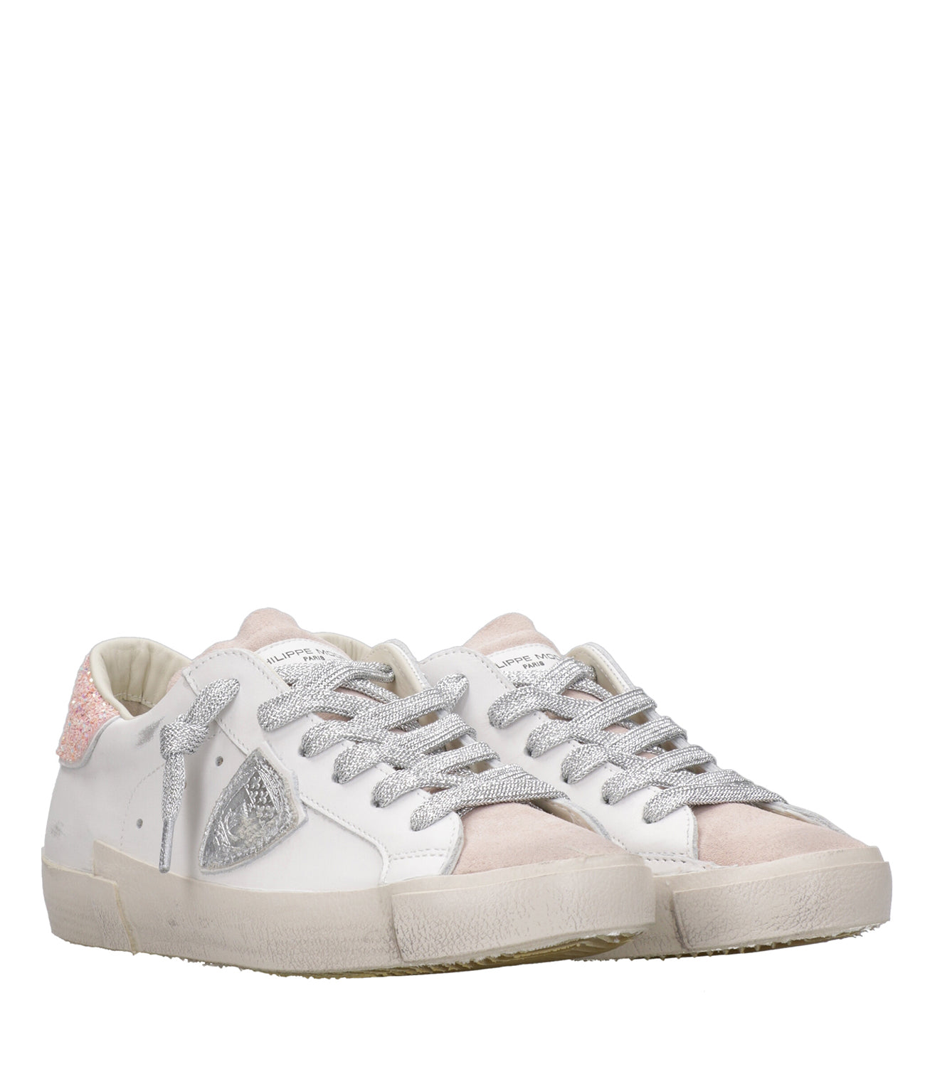Philippe Model | Sneakers Prsx Low Bianco e Rosa