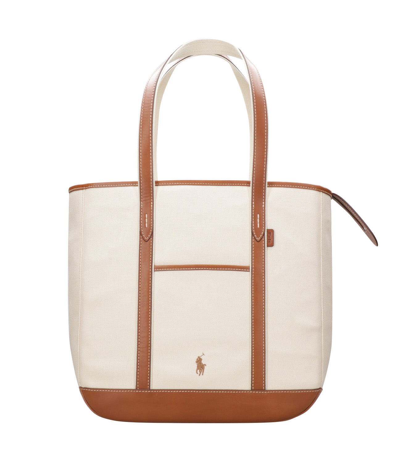 Polo Ralph Lauren | Borsa a Spalla Ecru e Cuoio