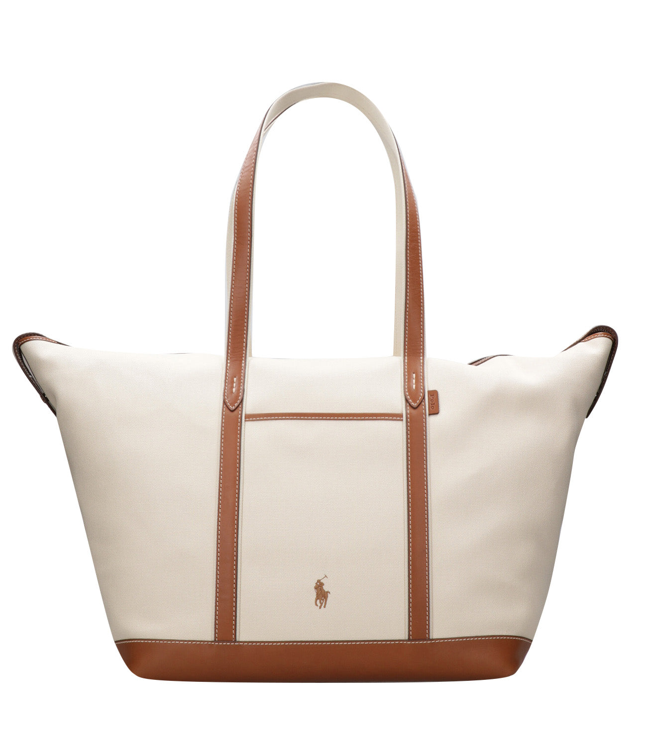 Polo Ralph Lauren | Borsa a Spalla Ecru e Cuoio