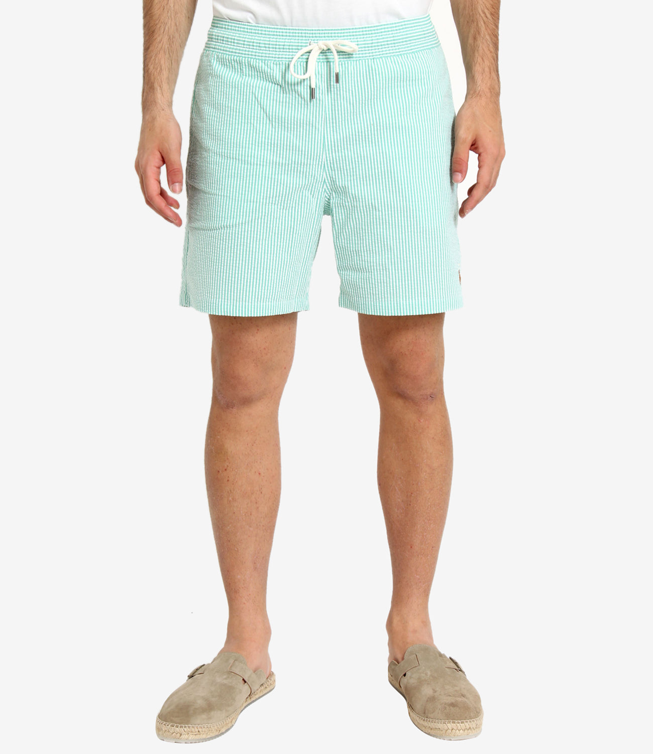 Polo Ralph Lauren | Costume Boxer Traveler Classic Swim Acquamarina e Bianco