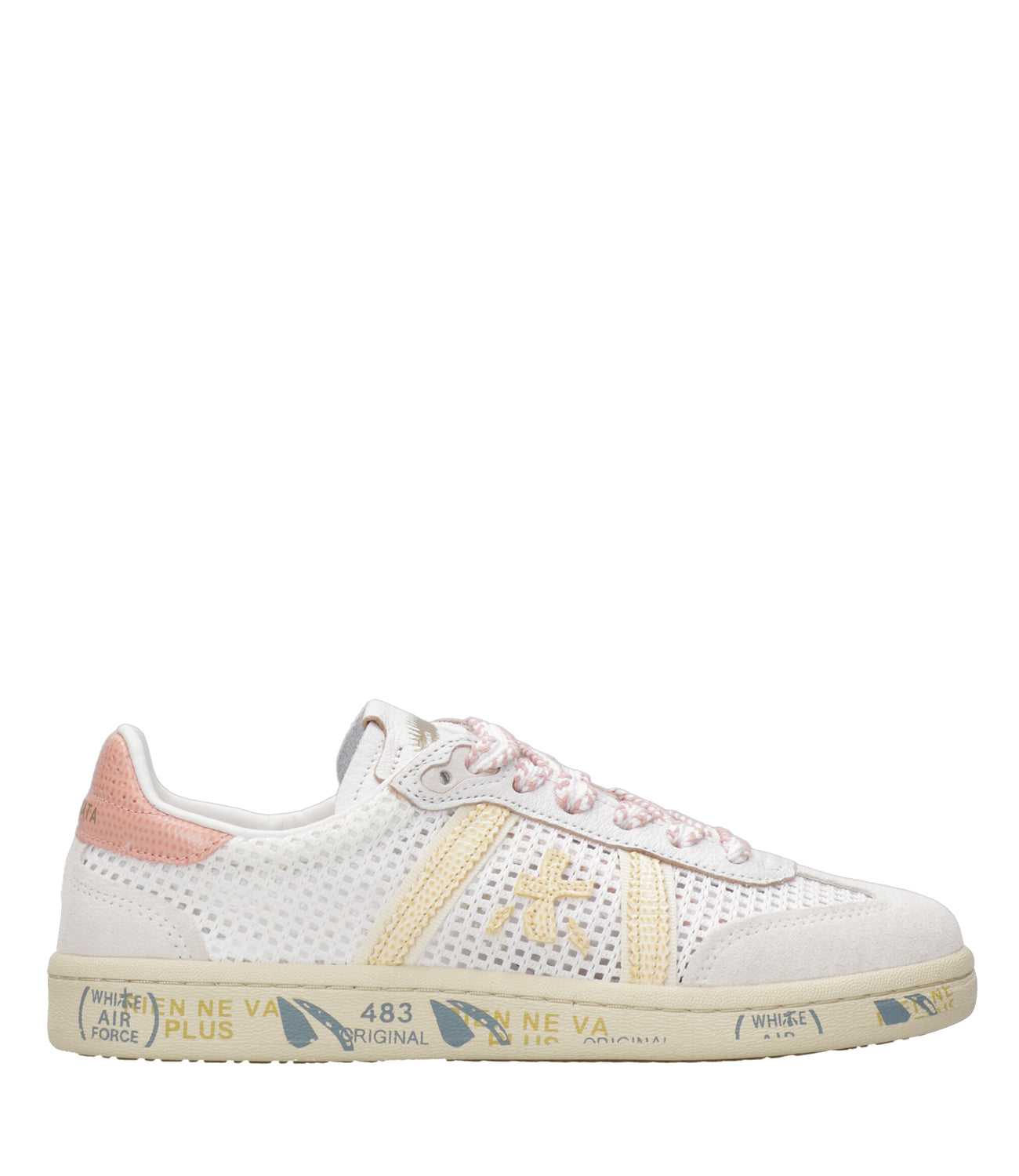 Premiata | Sneakers Bonnied Bianco Beige Rosa